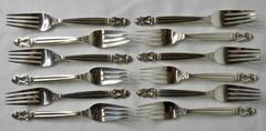 Georg Jensen "Acorn" Sterling Silver Flatware, 1917