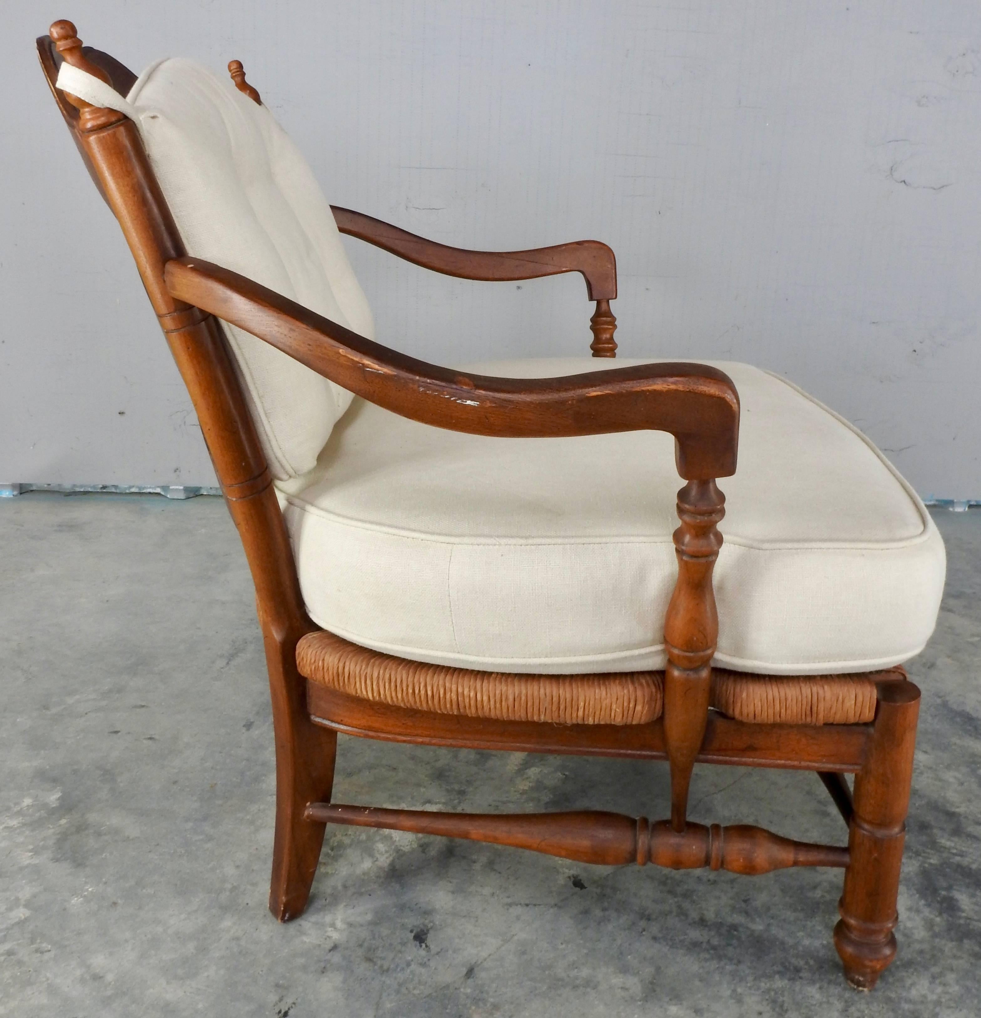 Hand-Crafted Danish Lounge Chair, Mid-20th Century