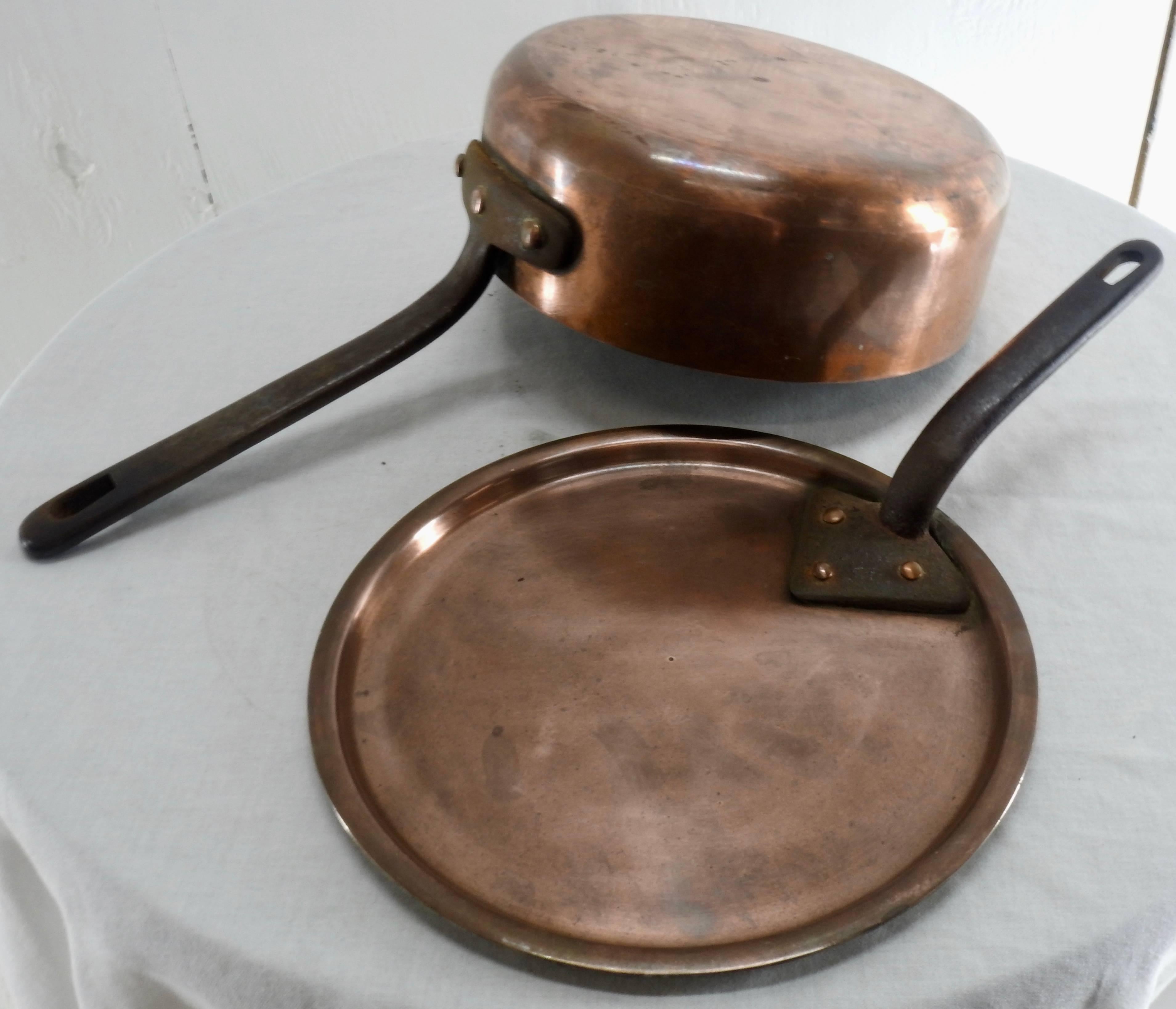 french copper pans