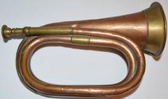 1941 World War II Henry Pottery & Co. British Copper and Brass Military Bugle
