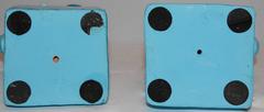 Pair of Chinese Blue Ceramic Guardian Lion
