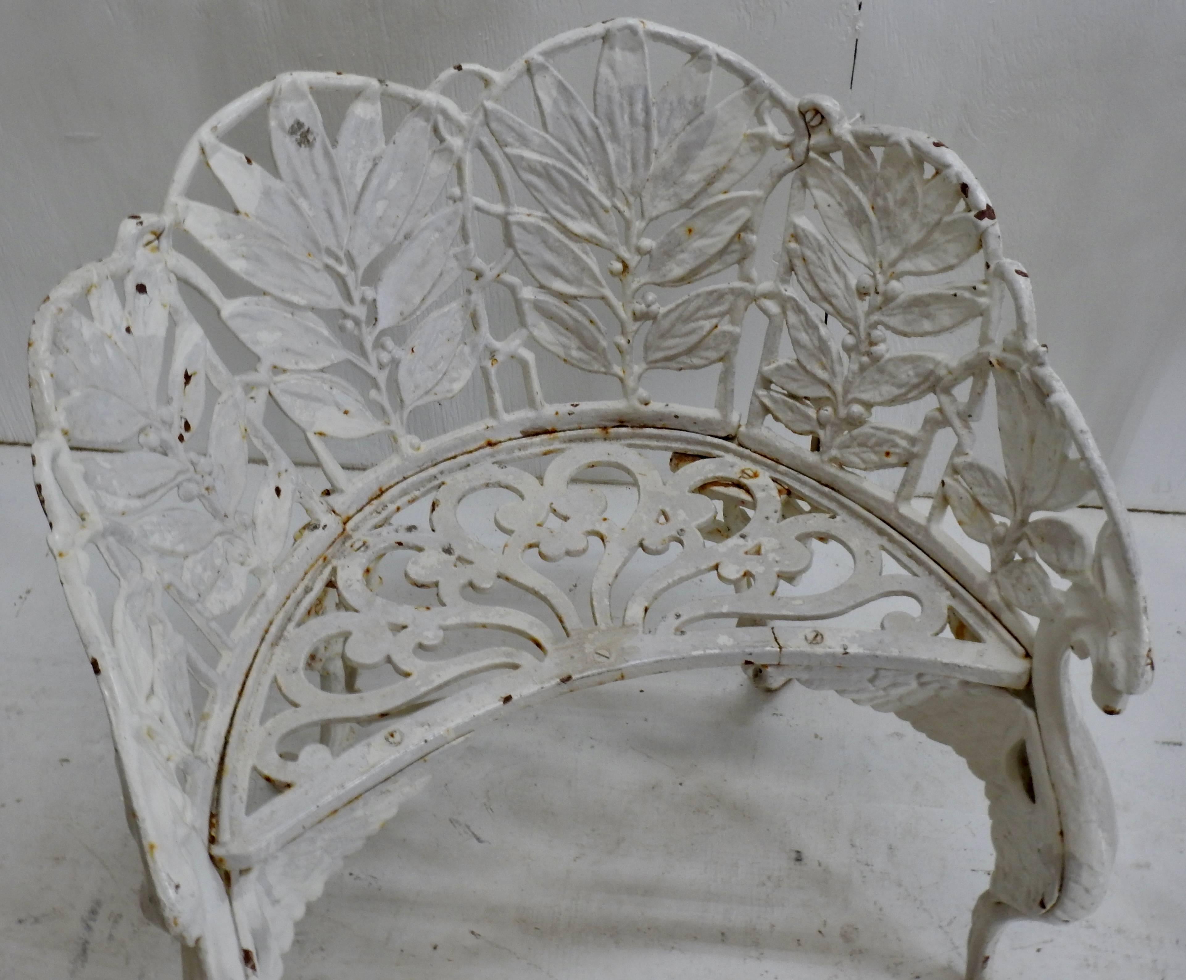 Art Nouveau Wrought Iron Side Chairs, Pair For Sale