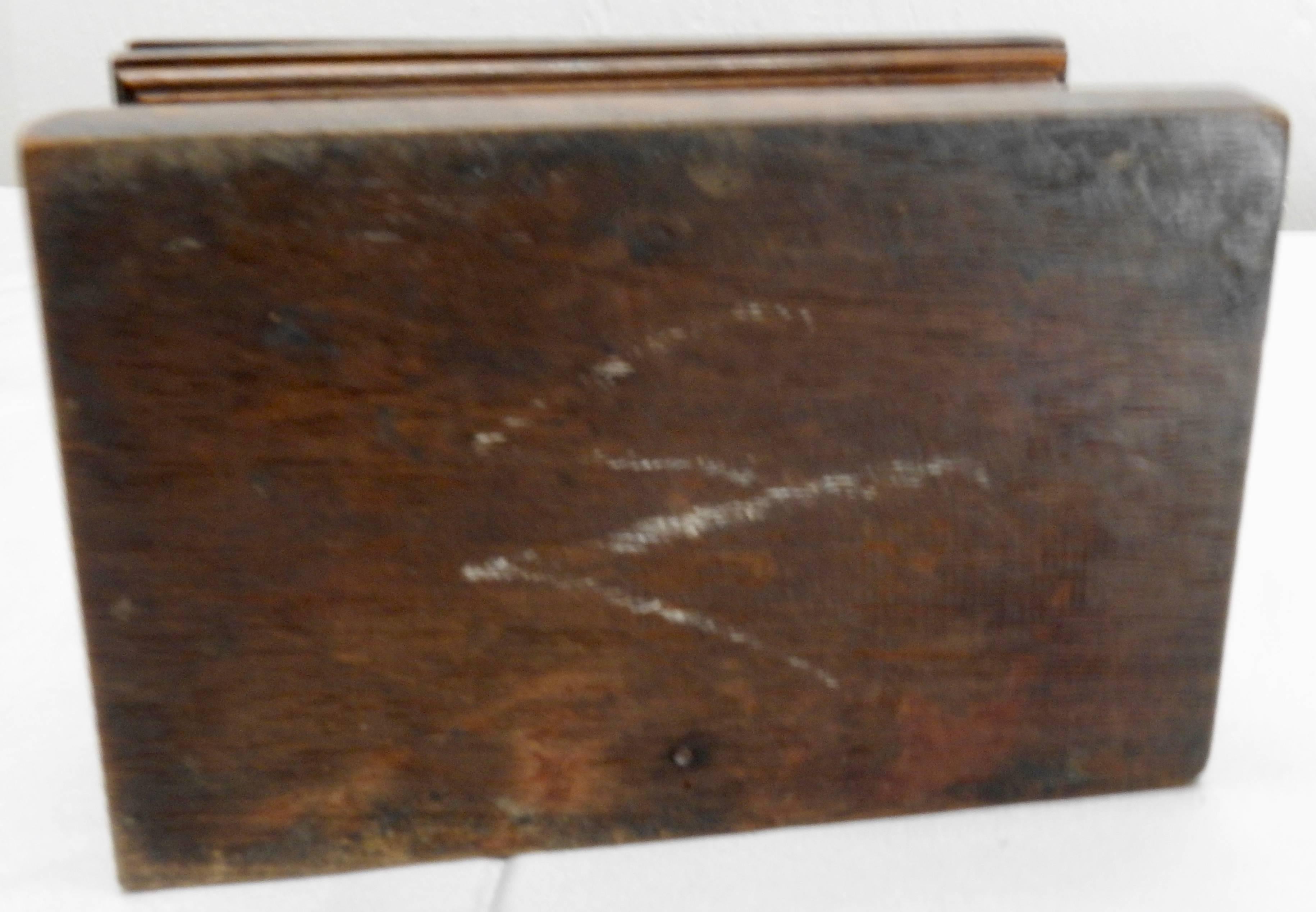Hand-Crafted Walnut Dresser Box, Vintage For Sale