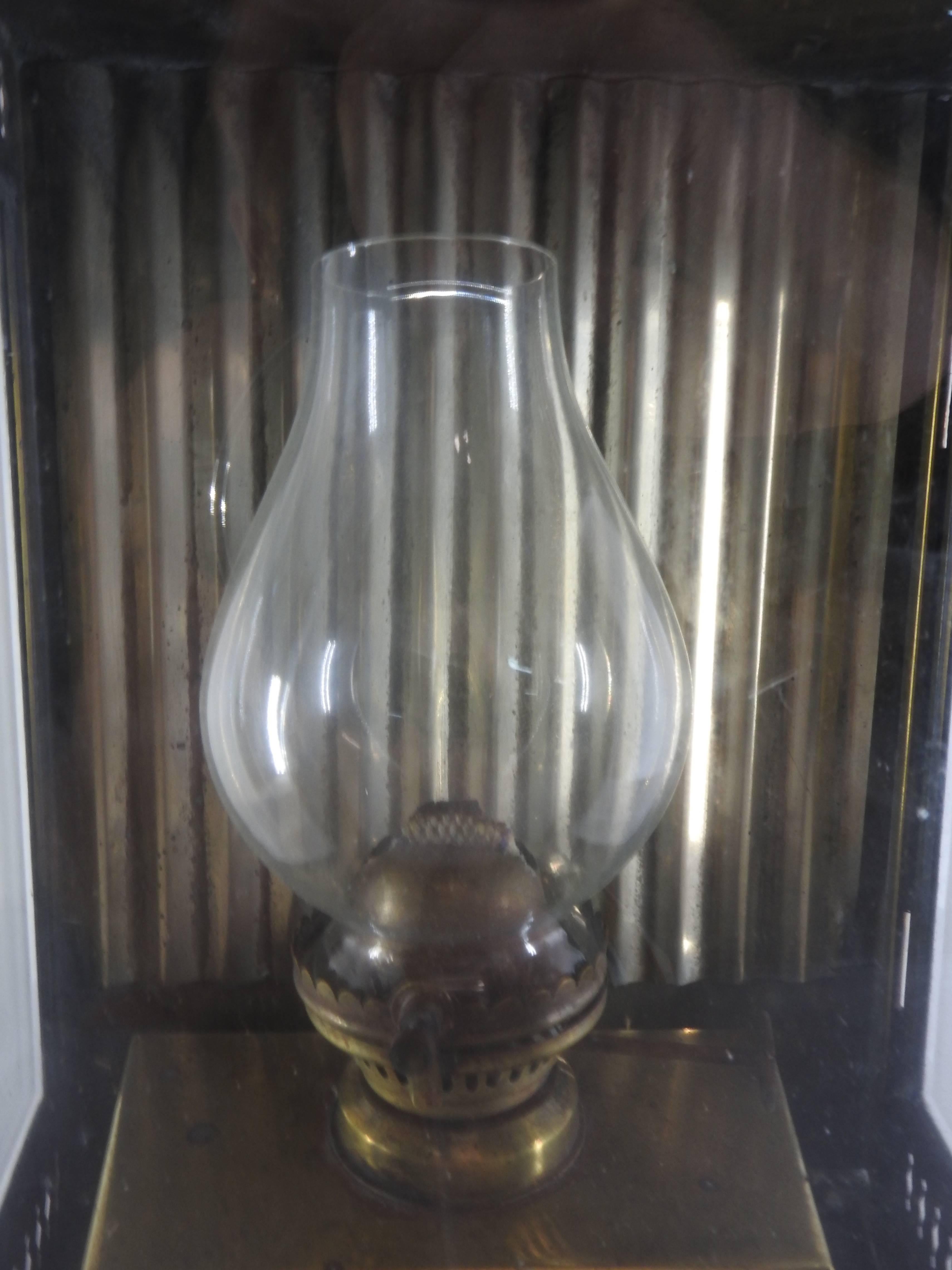 Davey & Co. Brass Kerosene Lantern 2