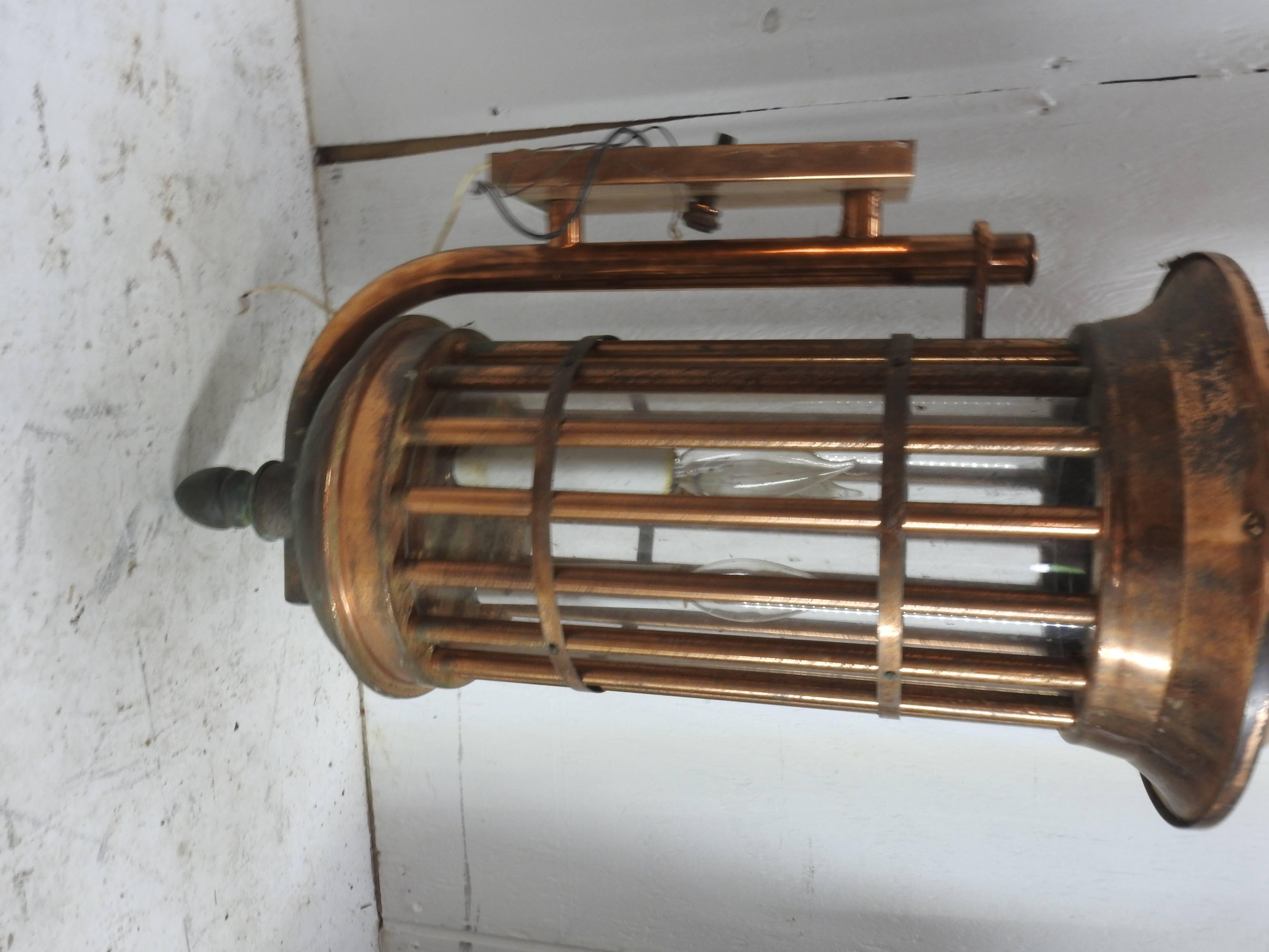13 Copper Wall Lanterns In Good Condition In Cookeville, TN