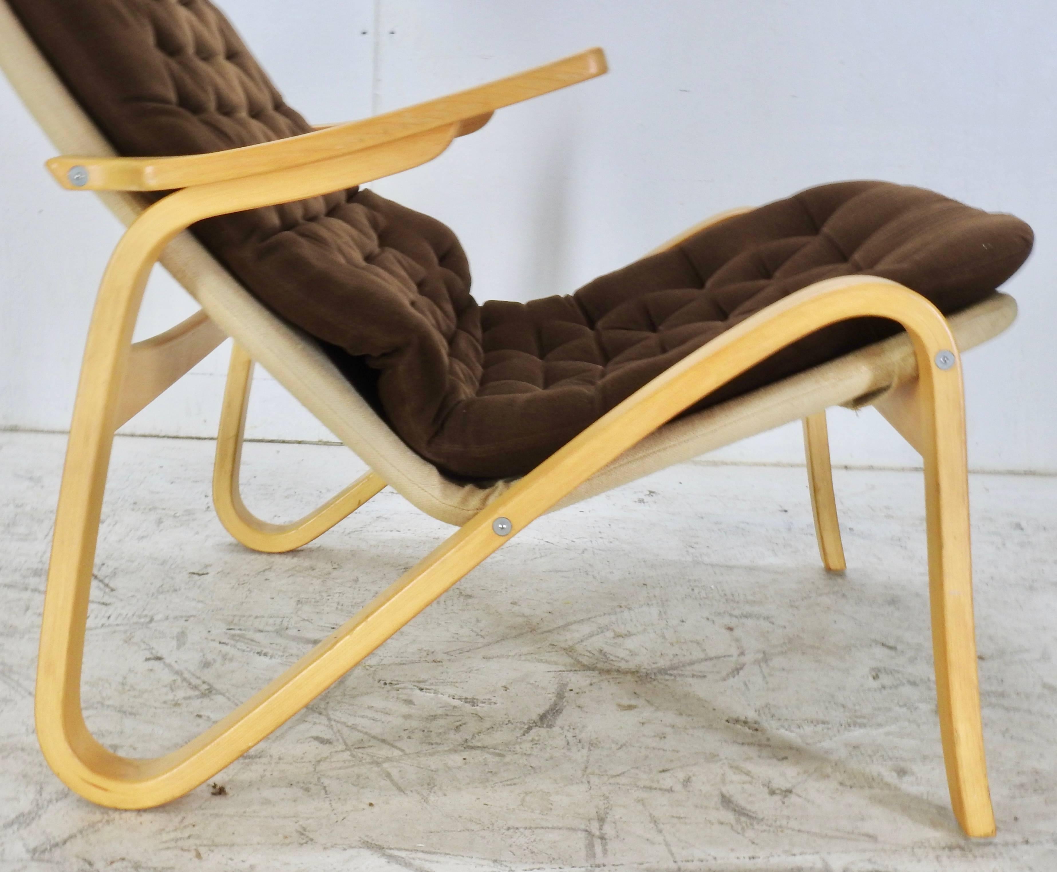 Hand-Crafted Danish Modern Lounge Chair by DUX For Sale