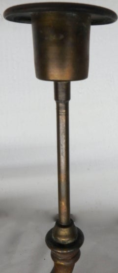 Louis Comfort Tiffany Bronze Antique Candleholder