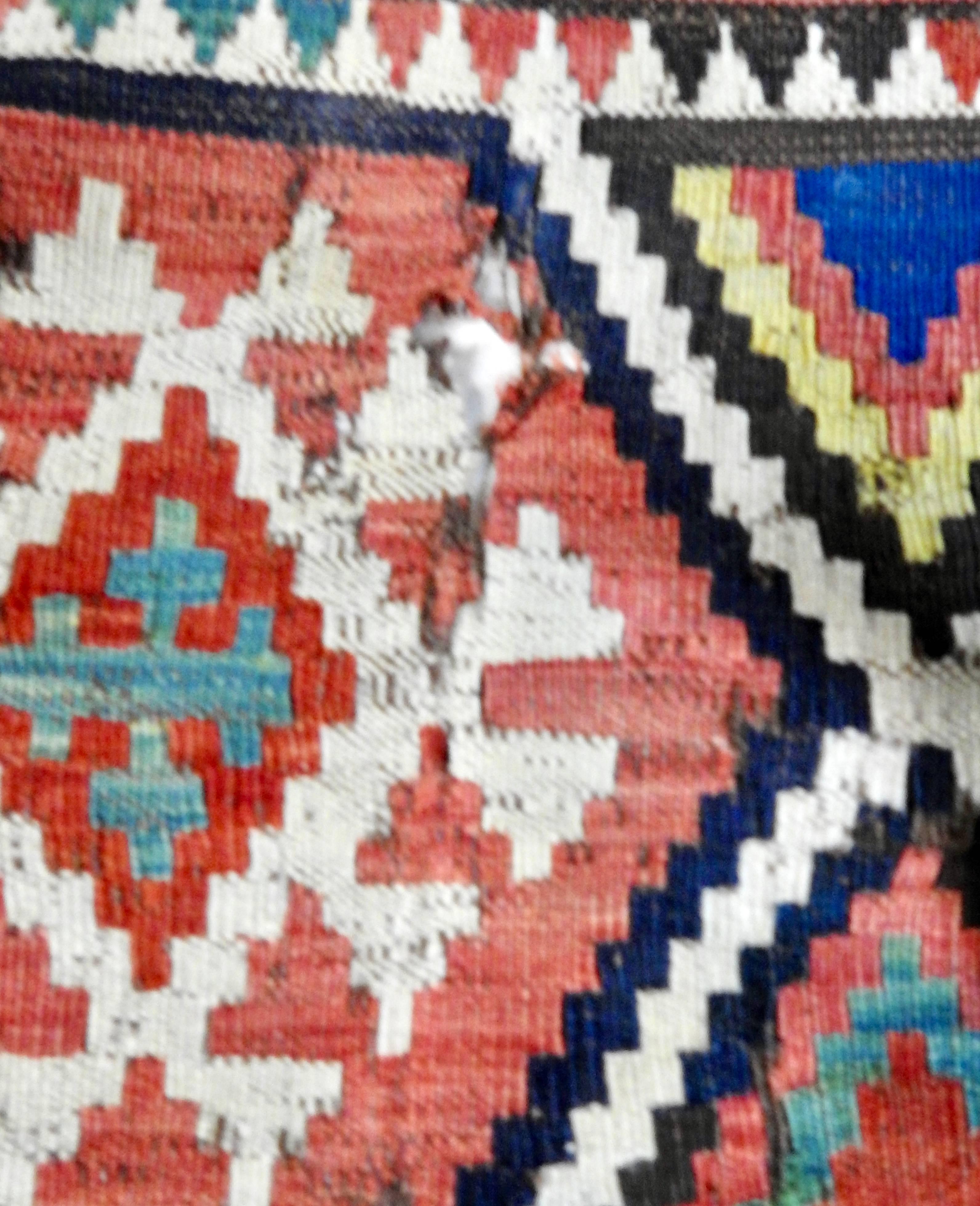 Handwoven Turkish Kilim Carpet Runner For Sale 2
