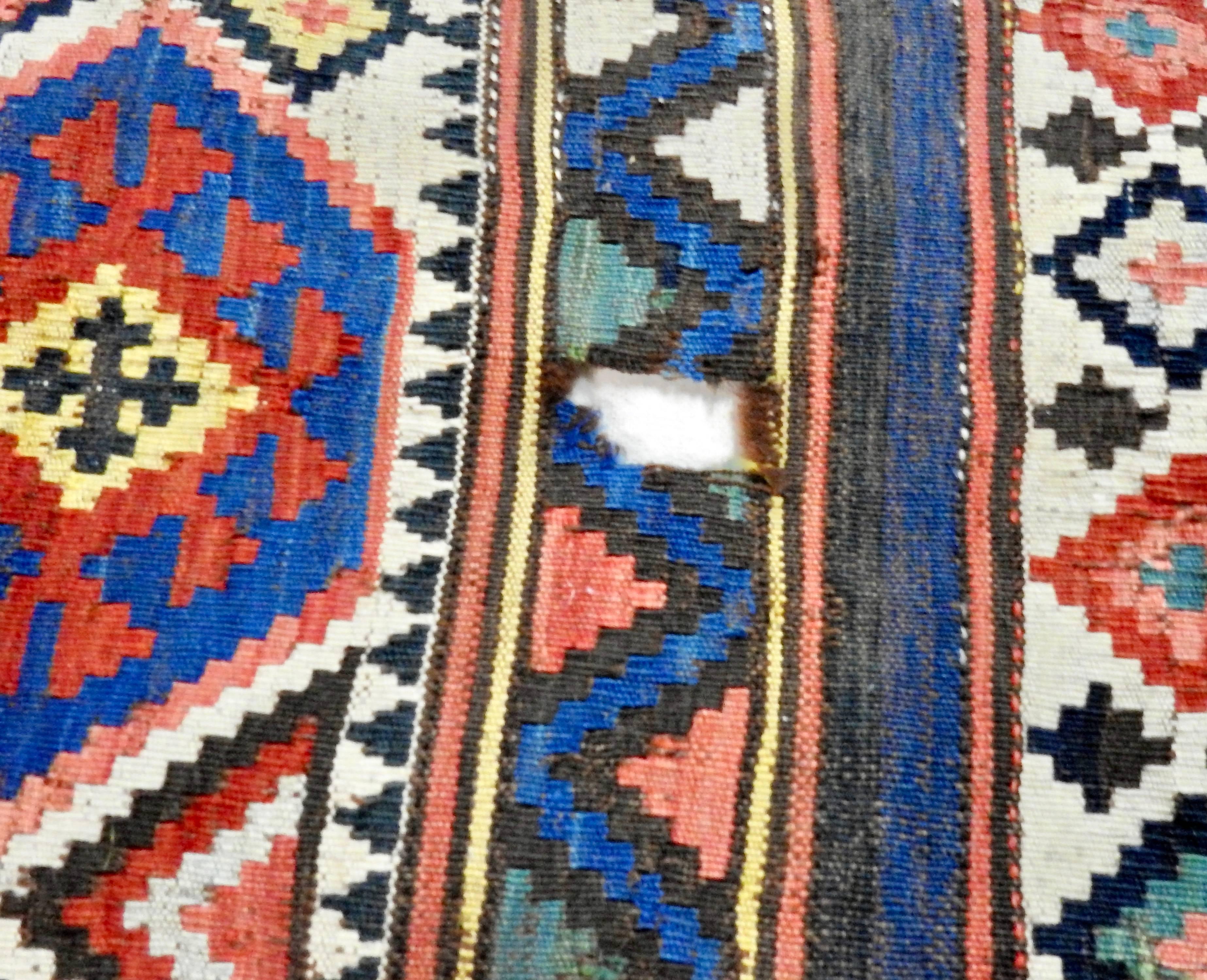 Wool Handwoven Turkish Kilim Carpet Runner For Sale