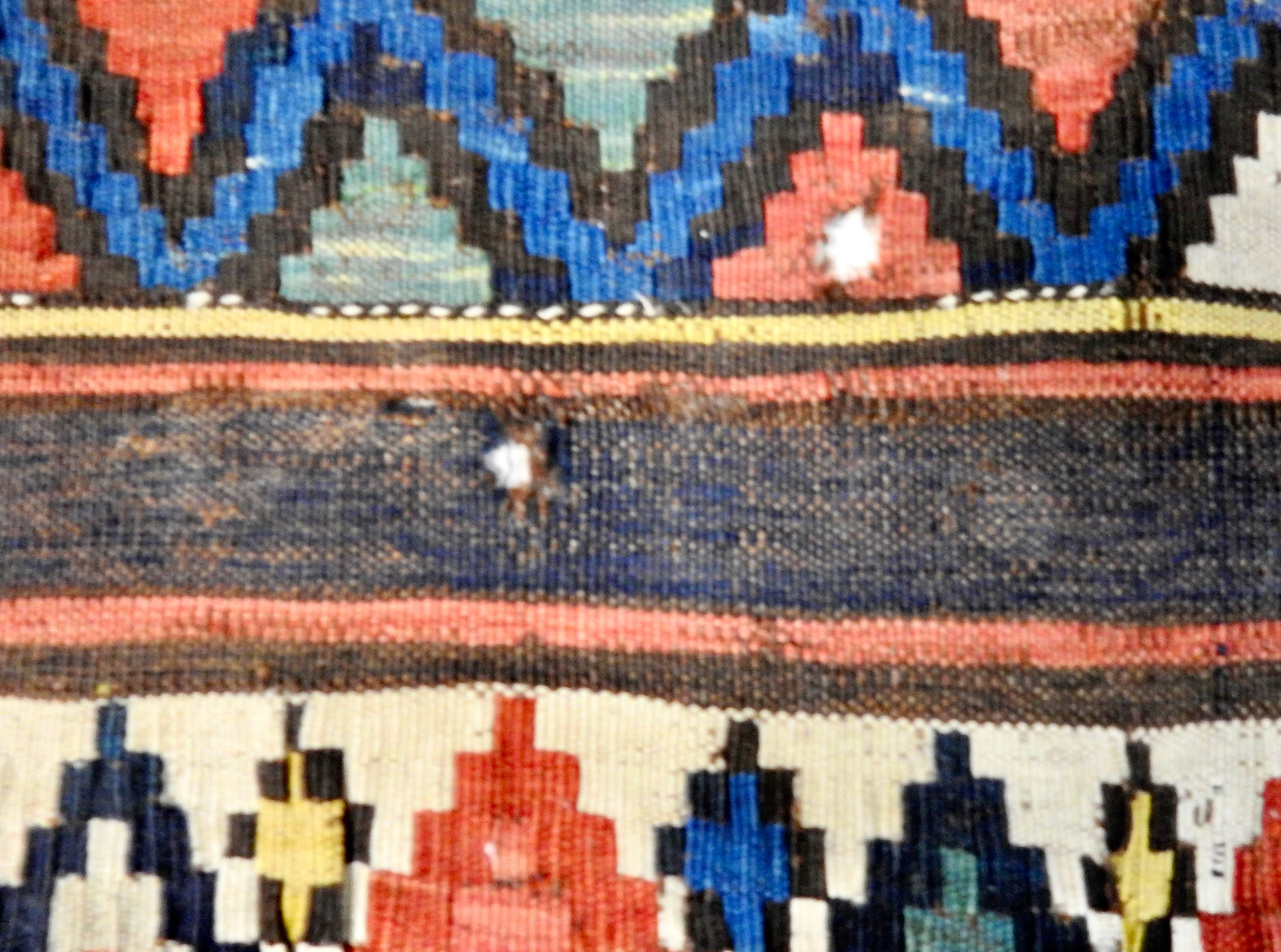 Handwoven Turkish Kilim Carpet Runner For Sale 1