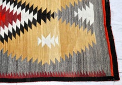 Navajo Eye Dazzler Woven Rug, circa 1940s