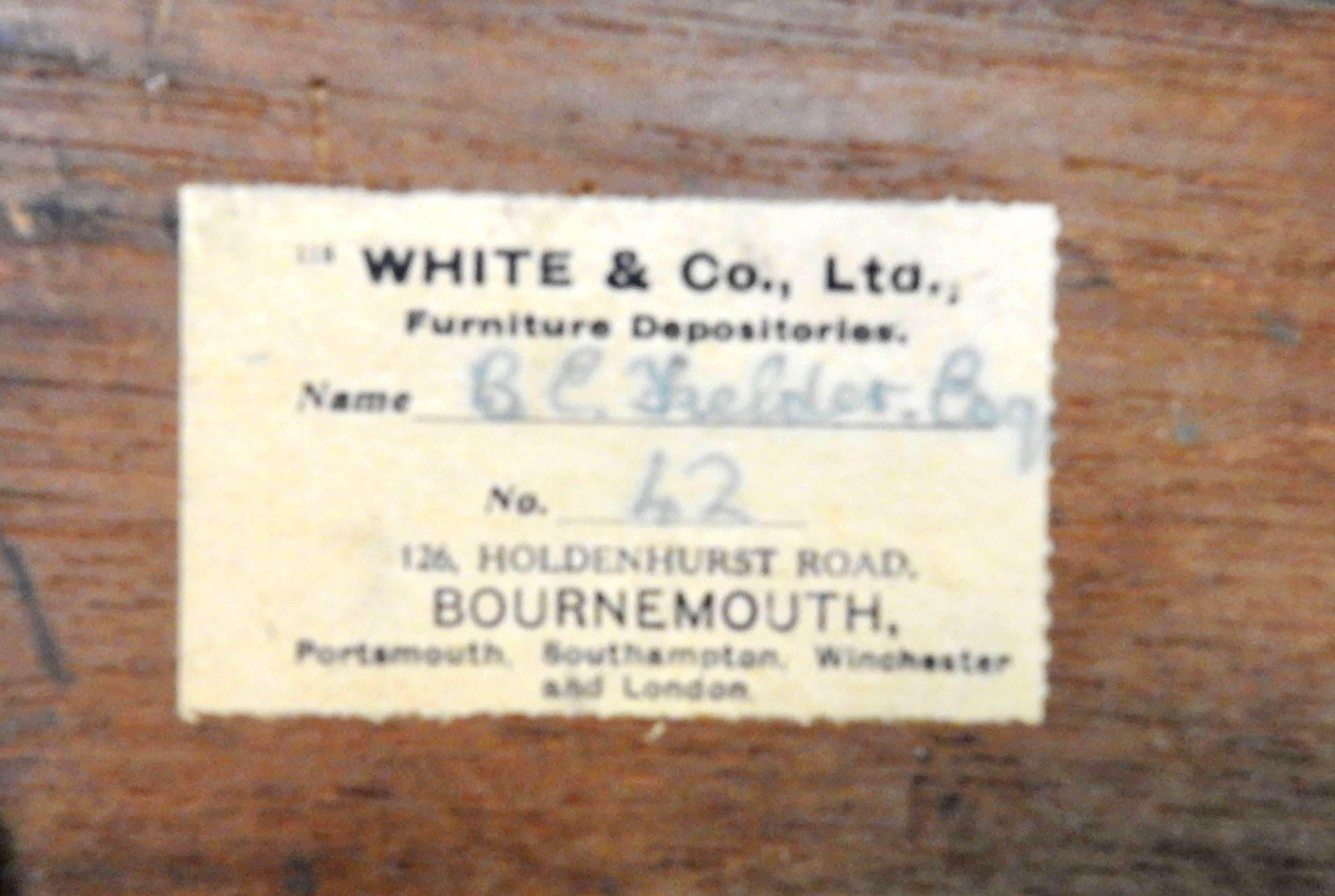 White & Co. Ltd. Furniture Depositories Desk Organizer In Fair Condition For Sale In Cookeville, TN