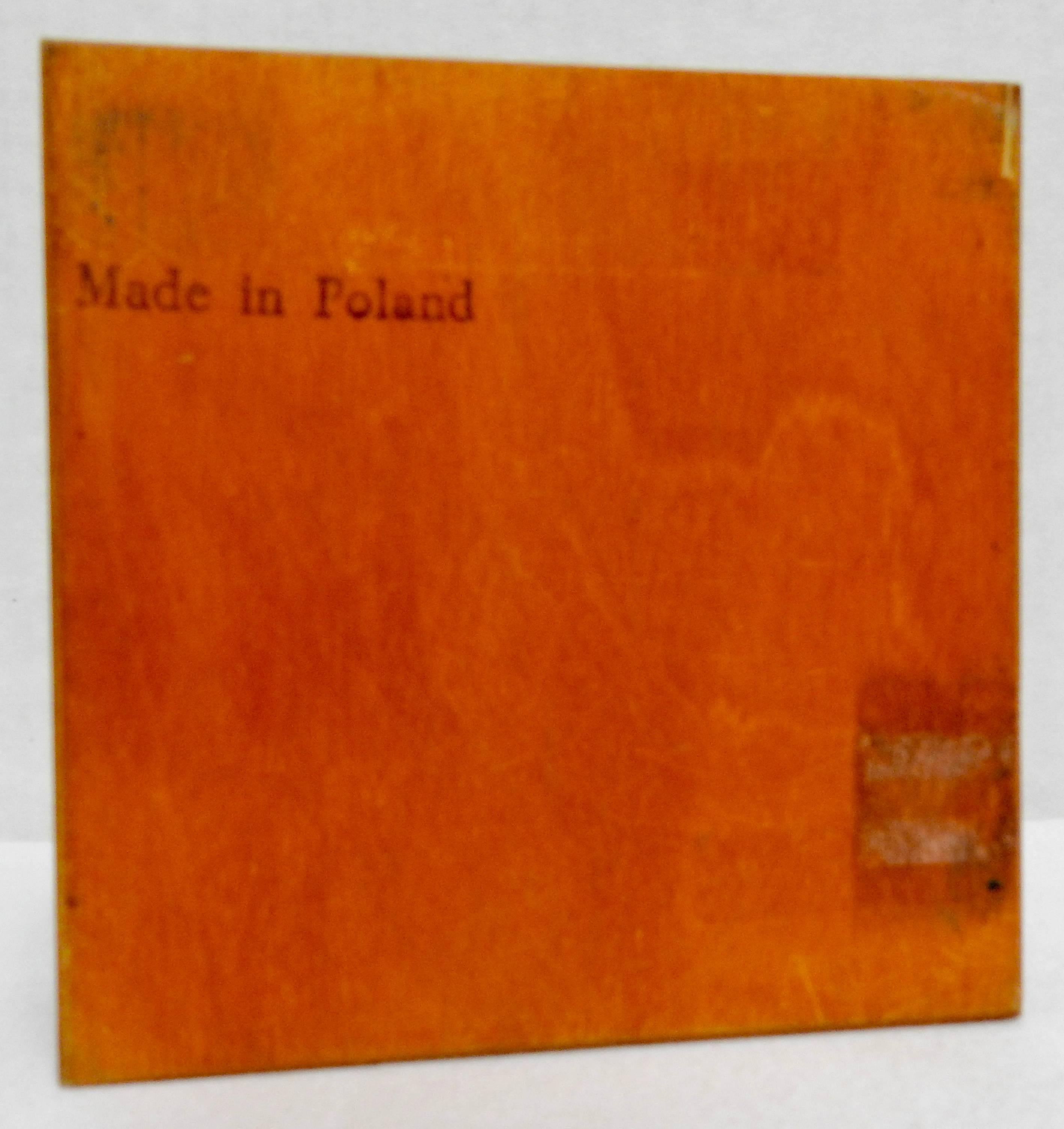 Polish Wooden Box from Poland Hand Carved For Sale