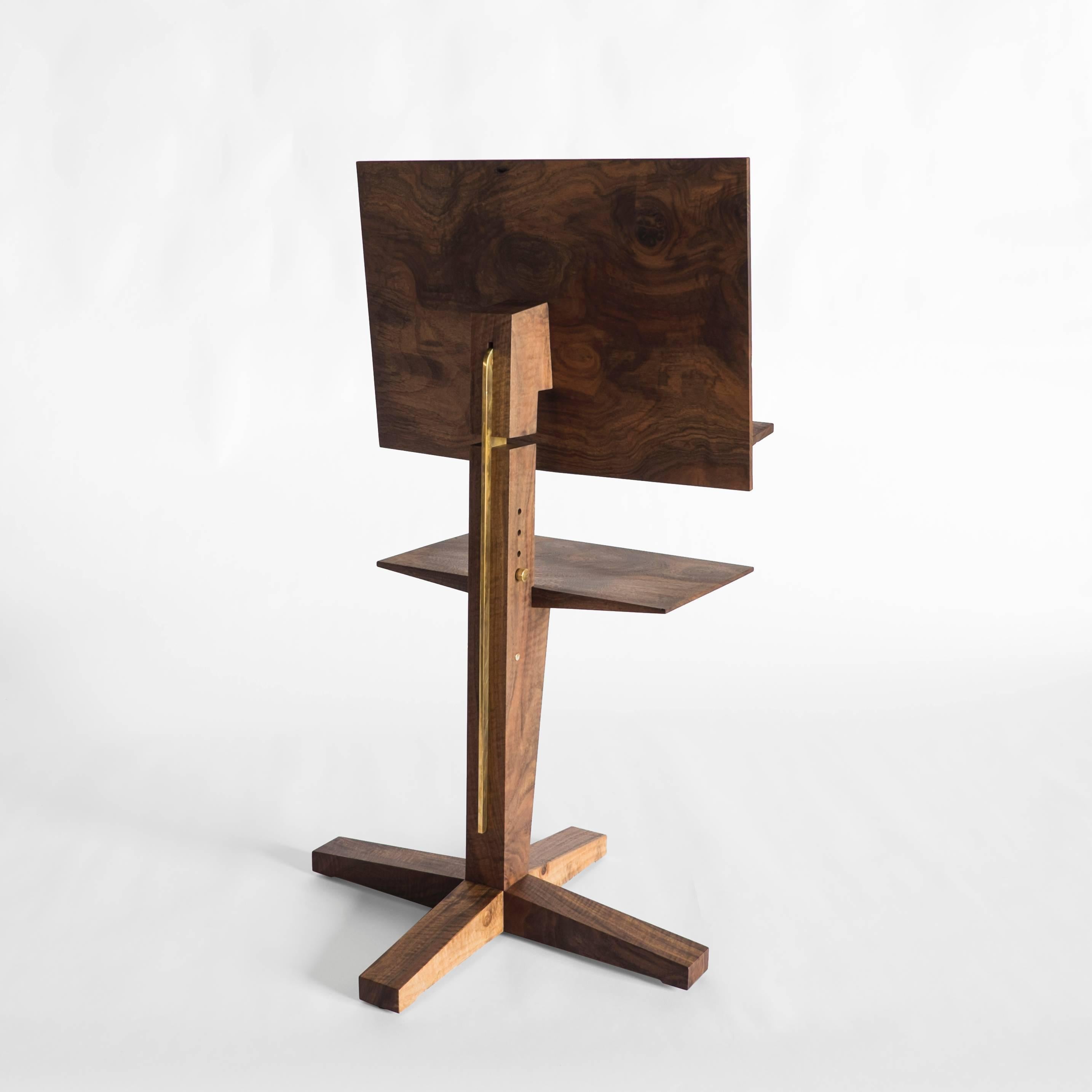 modern wooden music stand