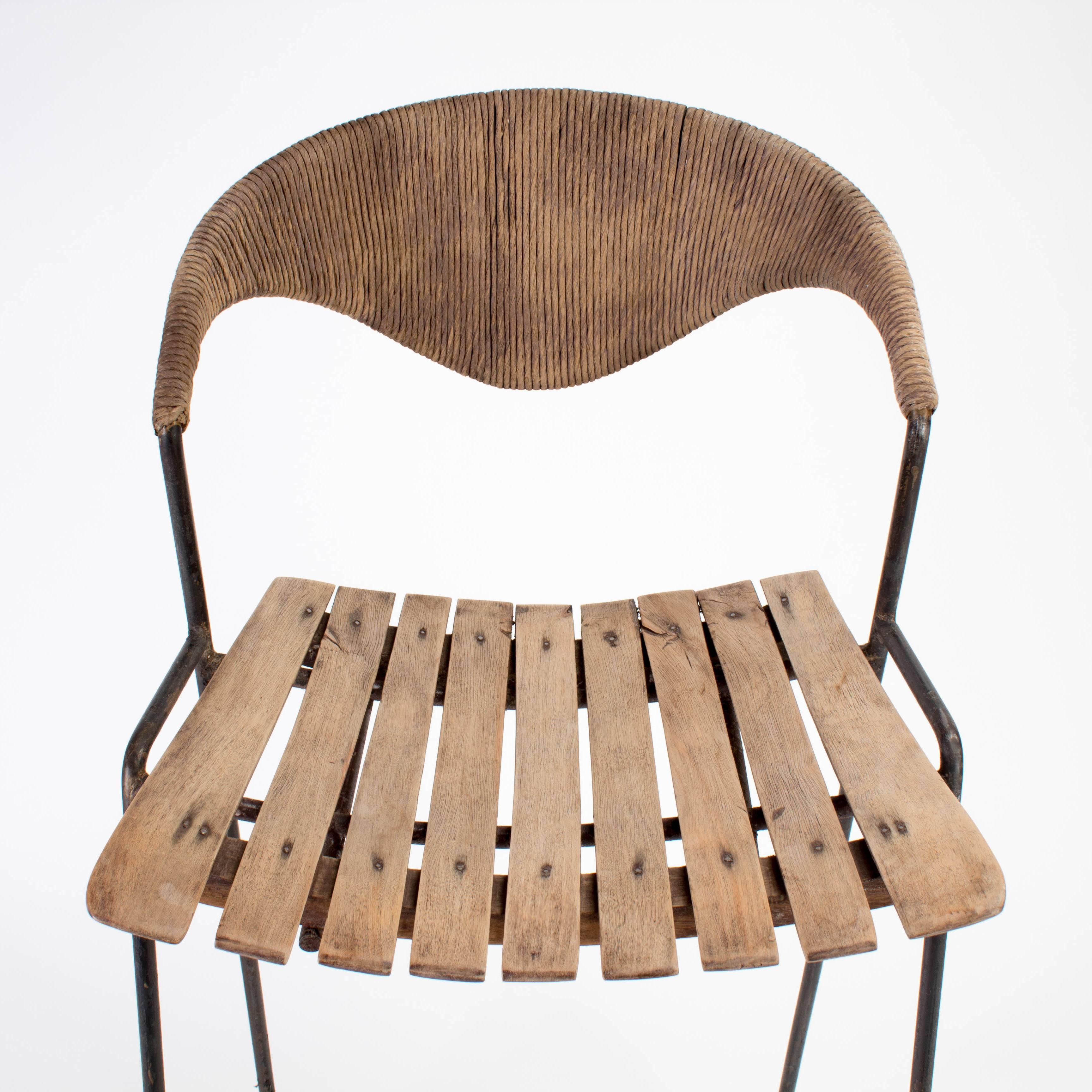 Mid-century Modern Wooden Bar Stool by Arthur Umanoff, 1960 In Good Condition In Notting Hill, GB
