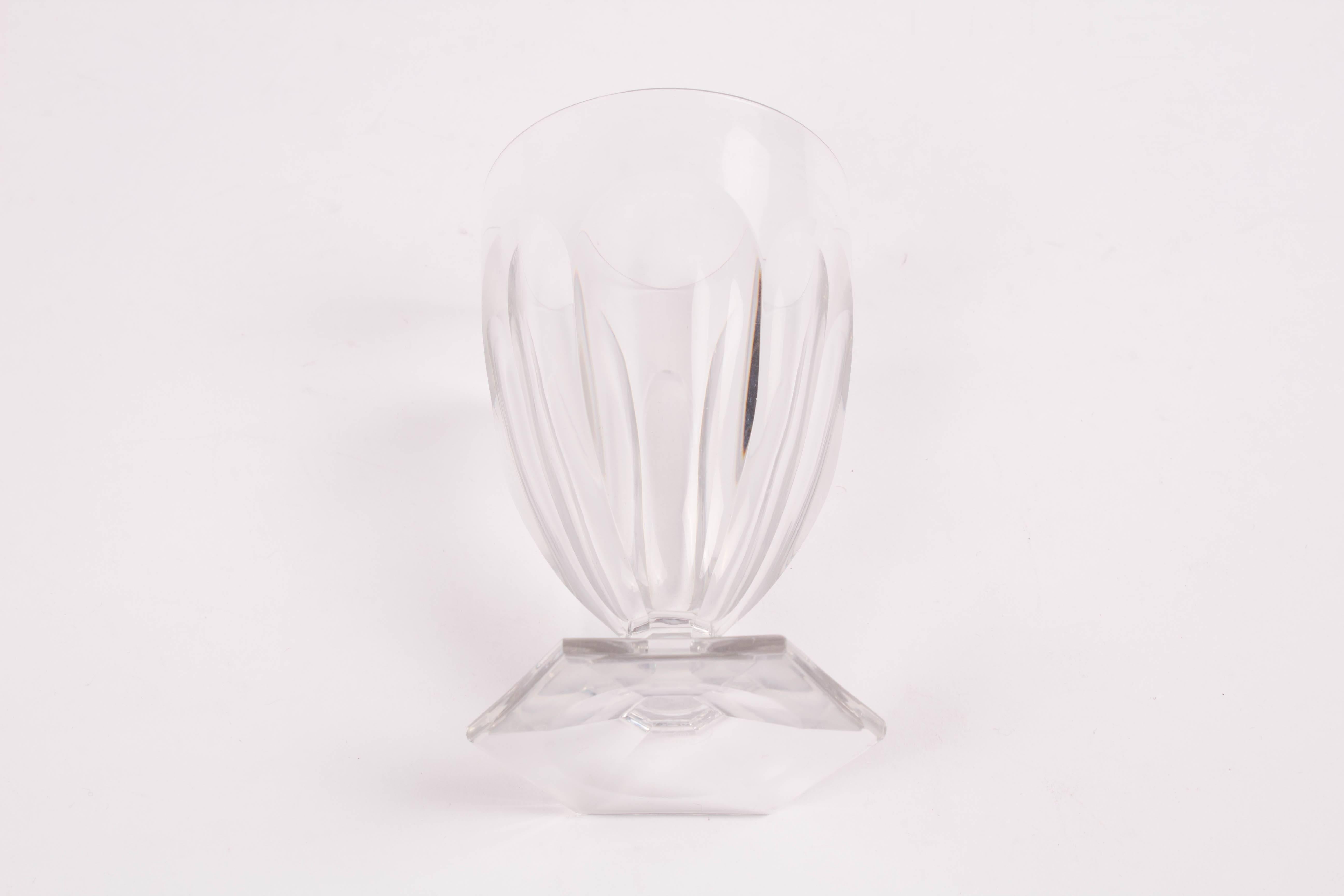 Crystal Set of Six Baccarat Water Glasses