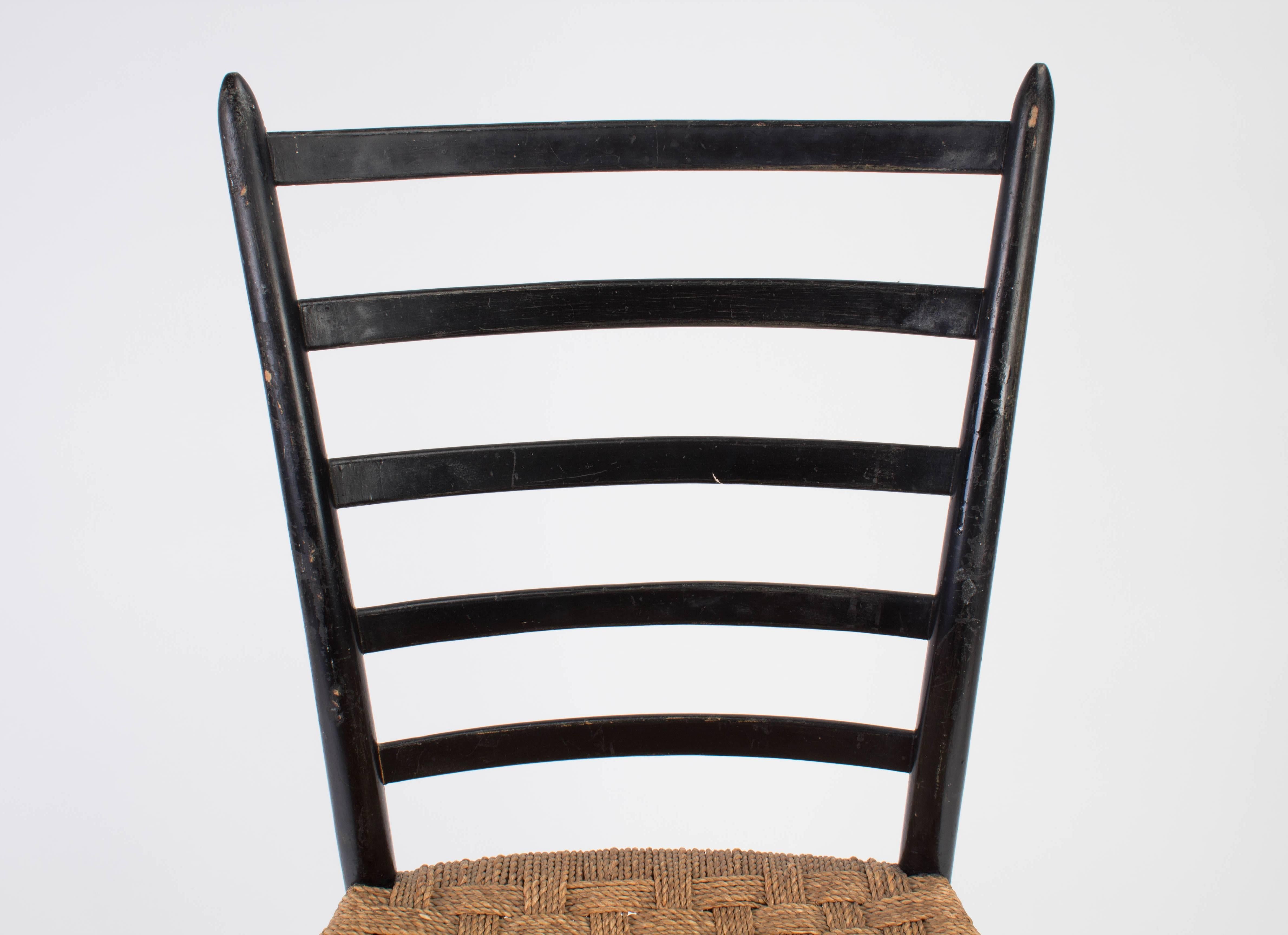 Two Ladder Back Chairs in the Style of Gio Ponti 1
