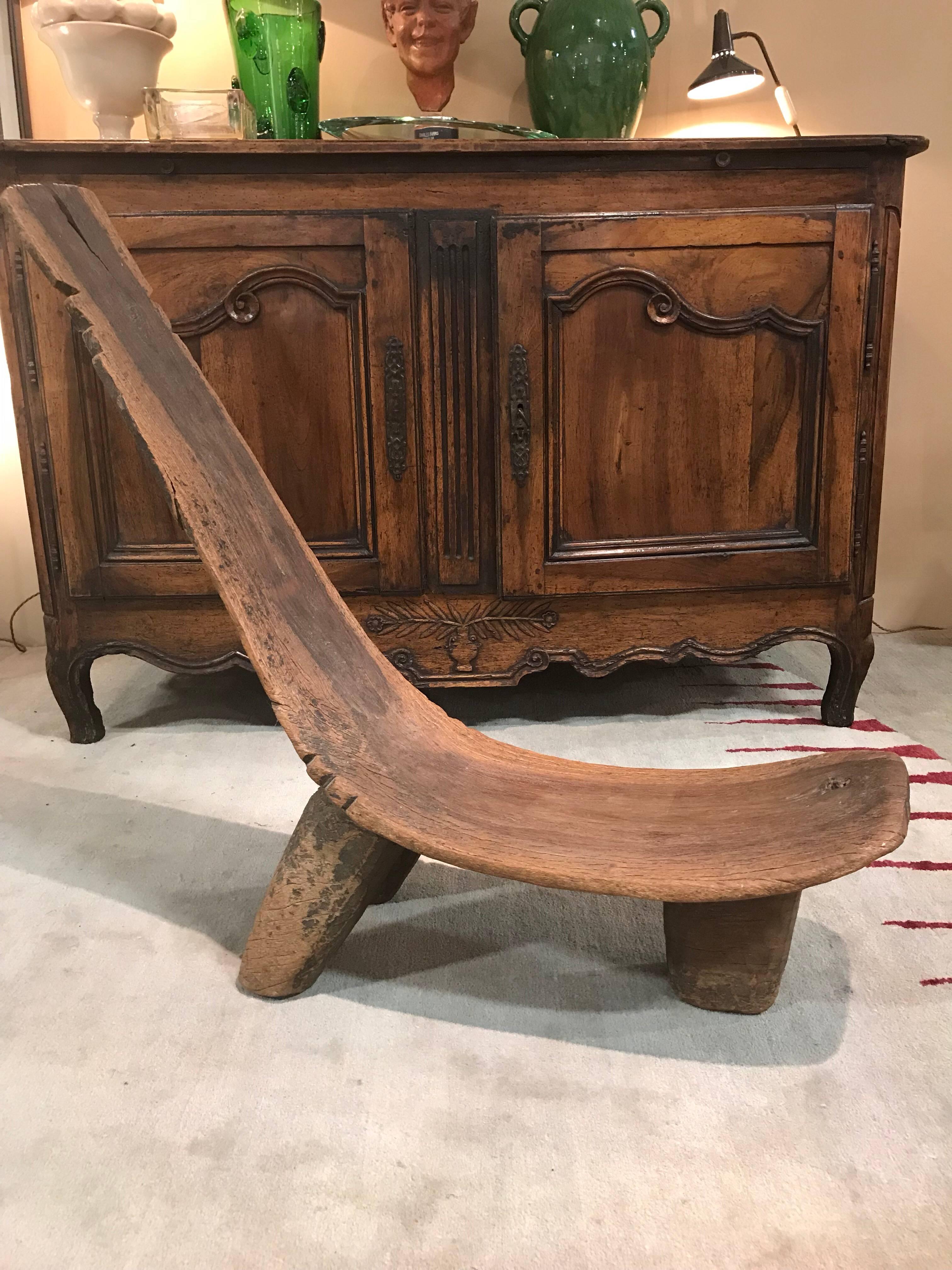 20th Century Dagalo African Lobi Tribal Deck Chair Burkina Faso, Ivory Coast For Sale