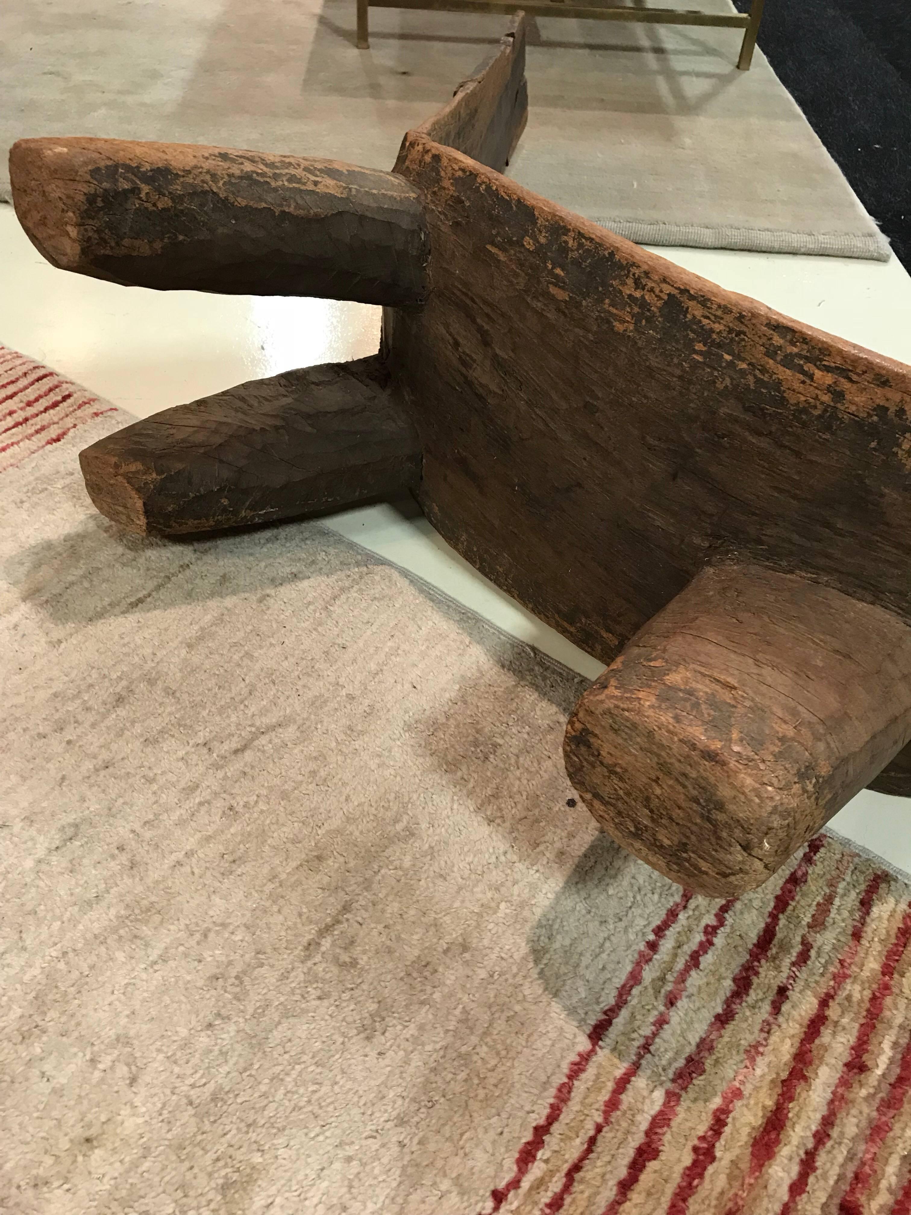 Wood Dagalo African Lobi Tribal Deck Chair Burkina Faso, Ivory Coast For Sale