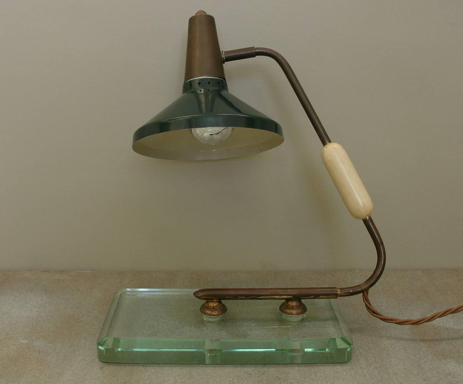 Mid-Century Modern 1950's Italian small desk lamp