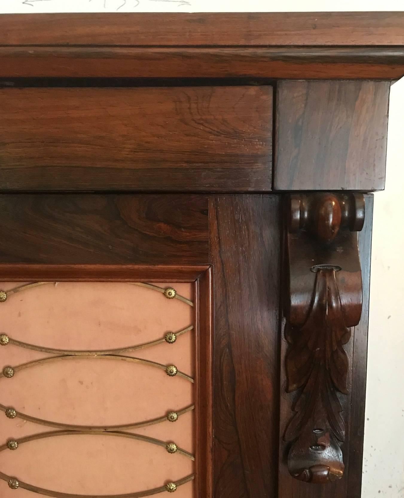 William IV Rosewood Chiffonier Buffet Credenza, English, circa 1840 1