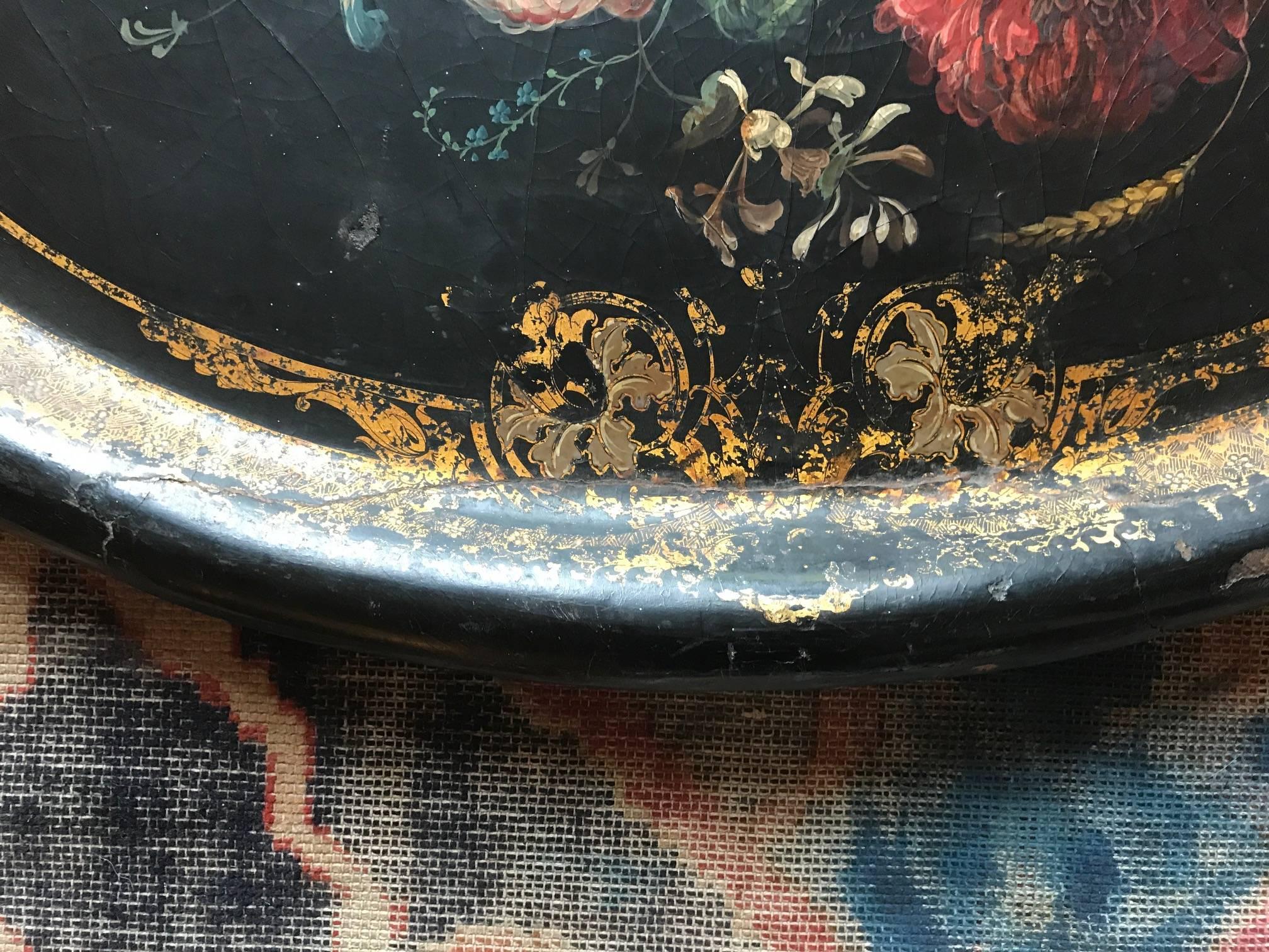 Victorian Papier Mâché Tray, 19th Century In Good Condition For Sale In London, GB