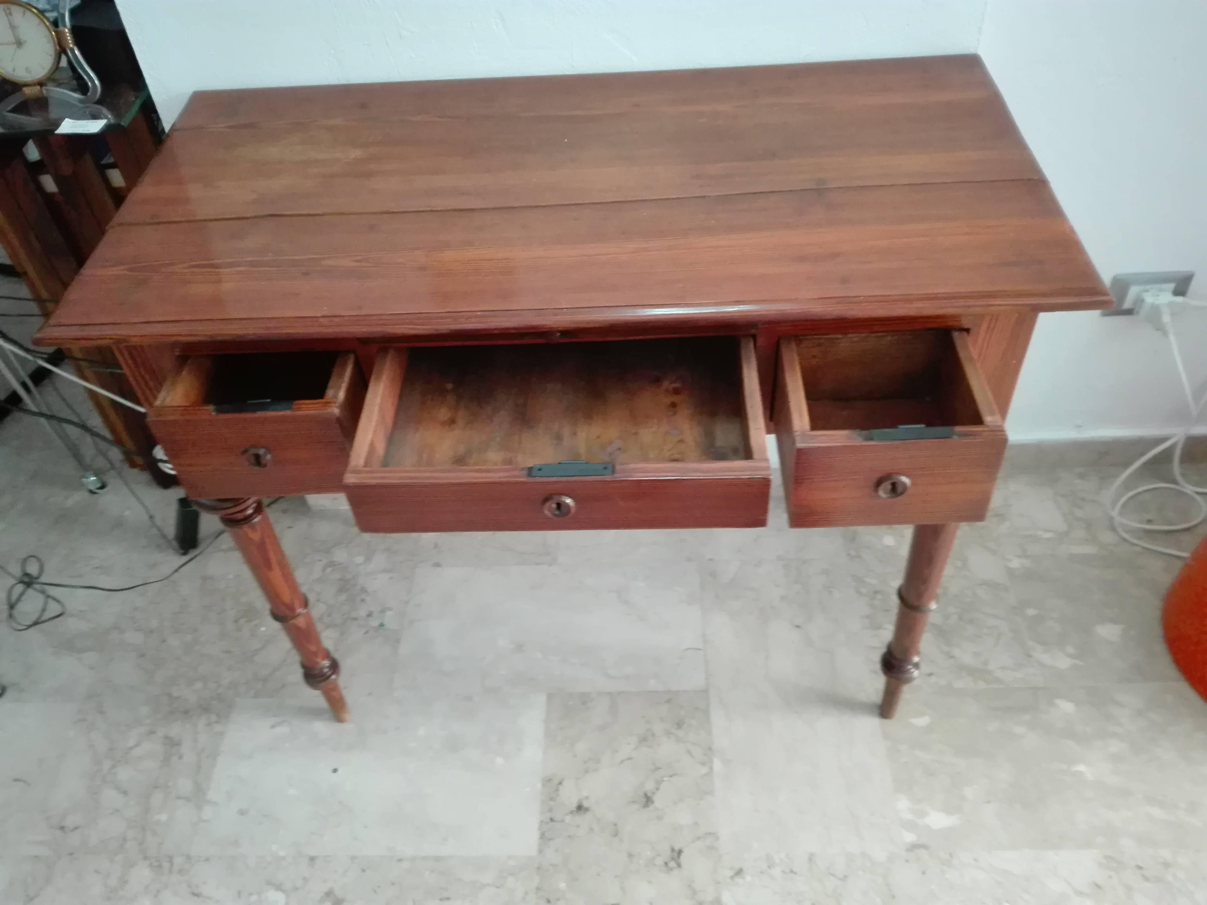 Art Nouveau Quality Walnut and Rosewood Tree Style Desk
