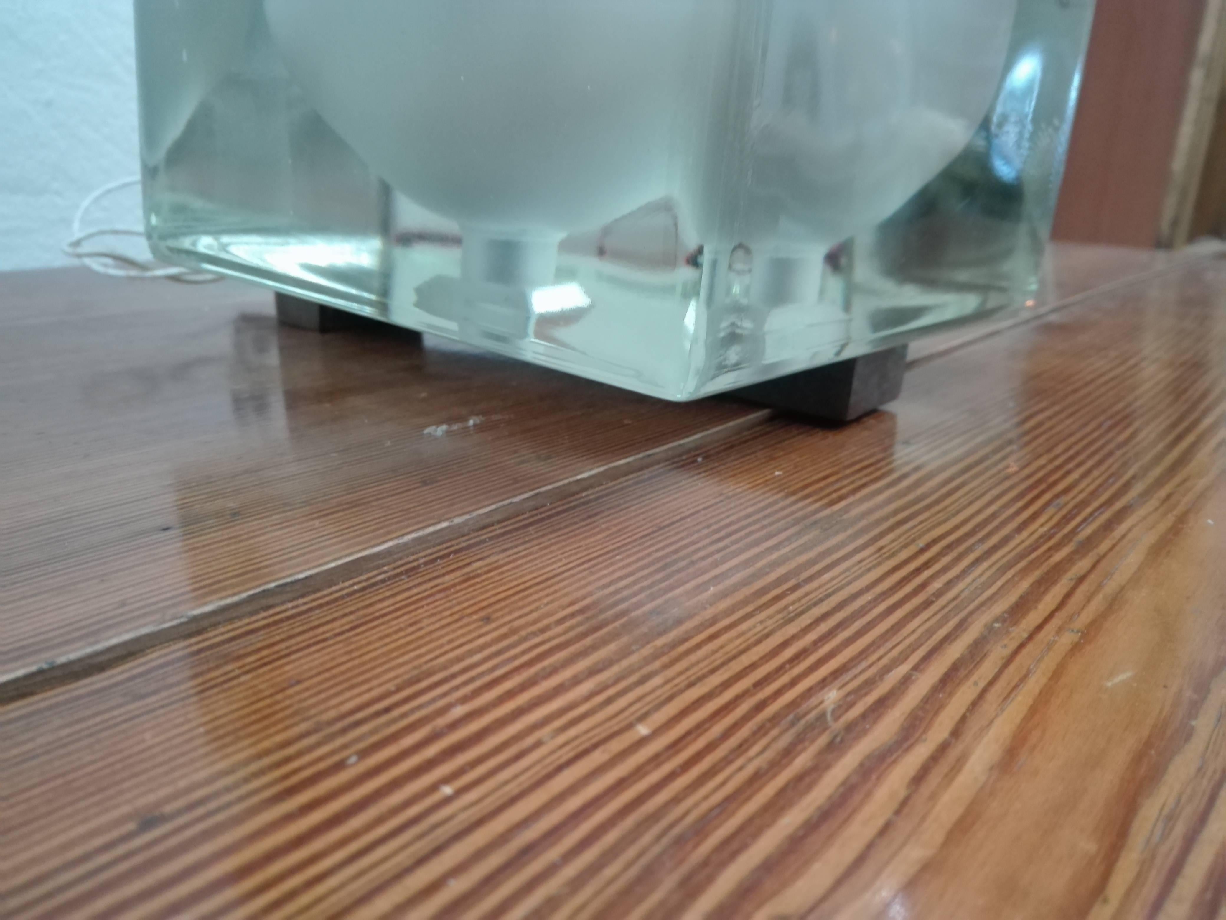 Appliqué Glass 'Cubosfera' Sconce by Alessandro Mendini