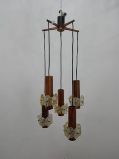 Chandelier a Cascata Midcentury, 1950