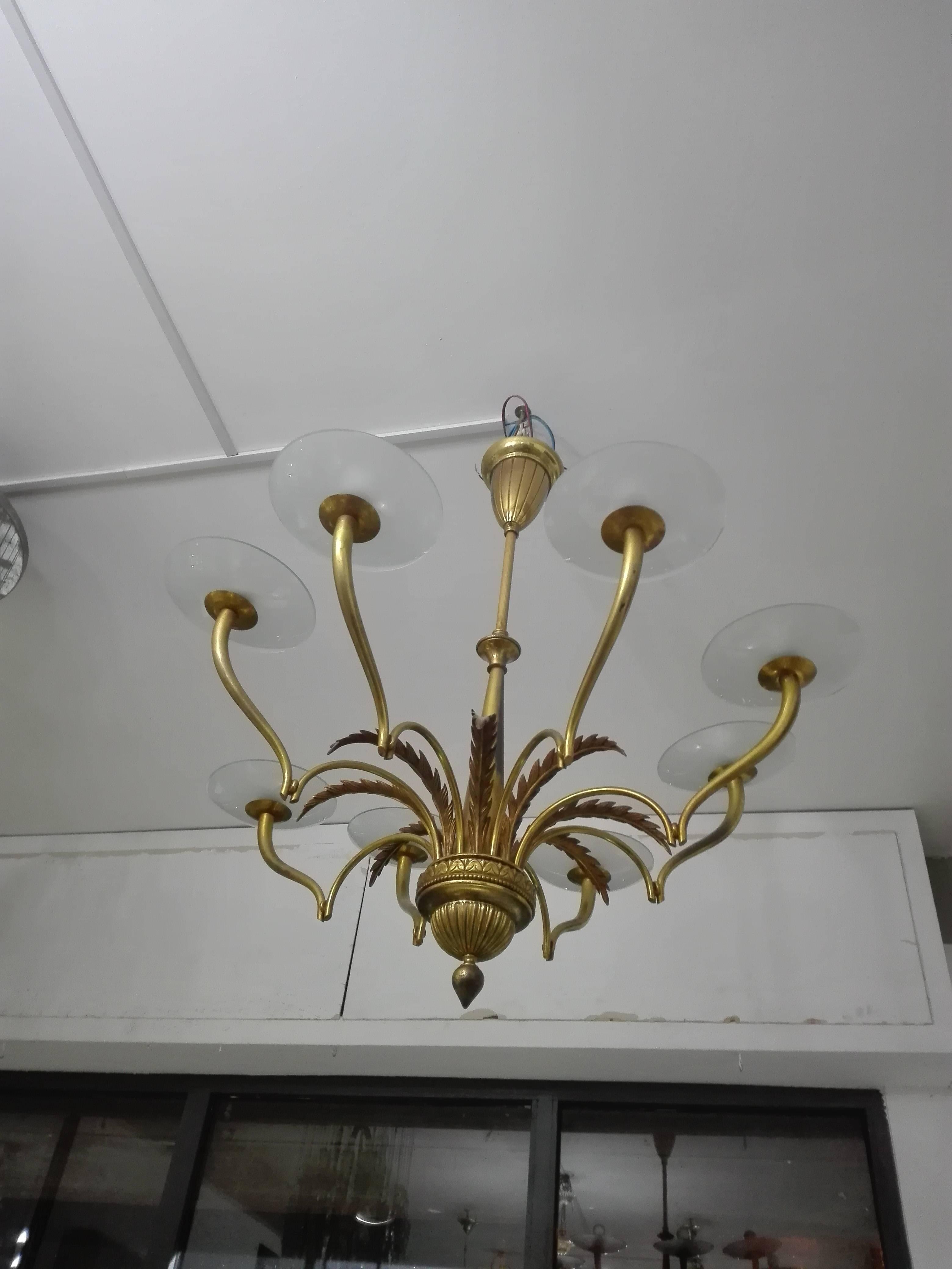Bronze Chandelier Empire Style For Sale