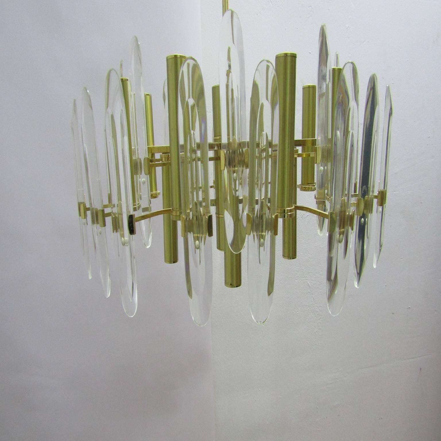 Metal Gaetano Sciolari Chandelier