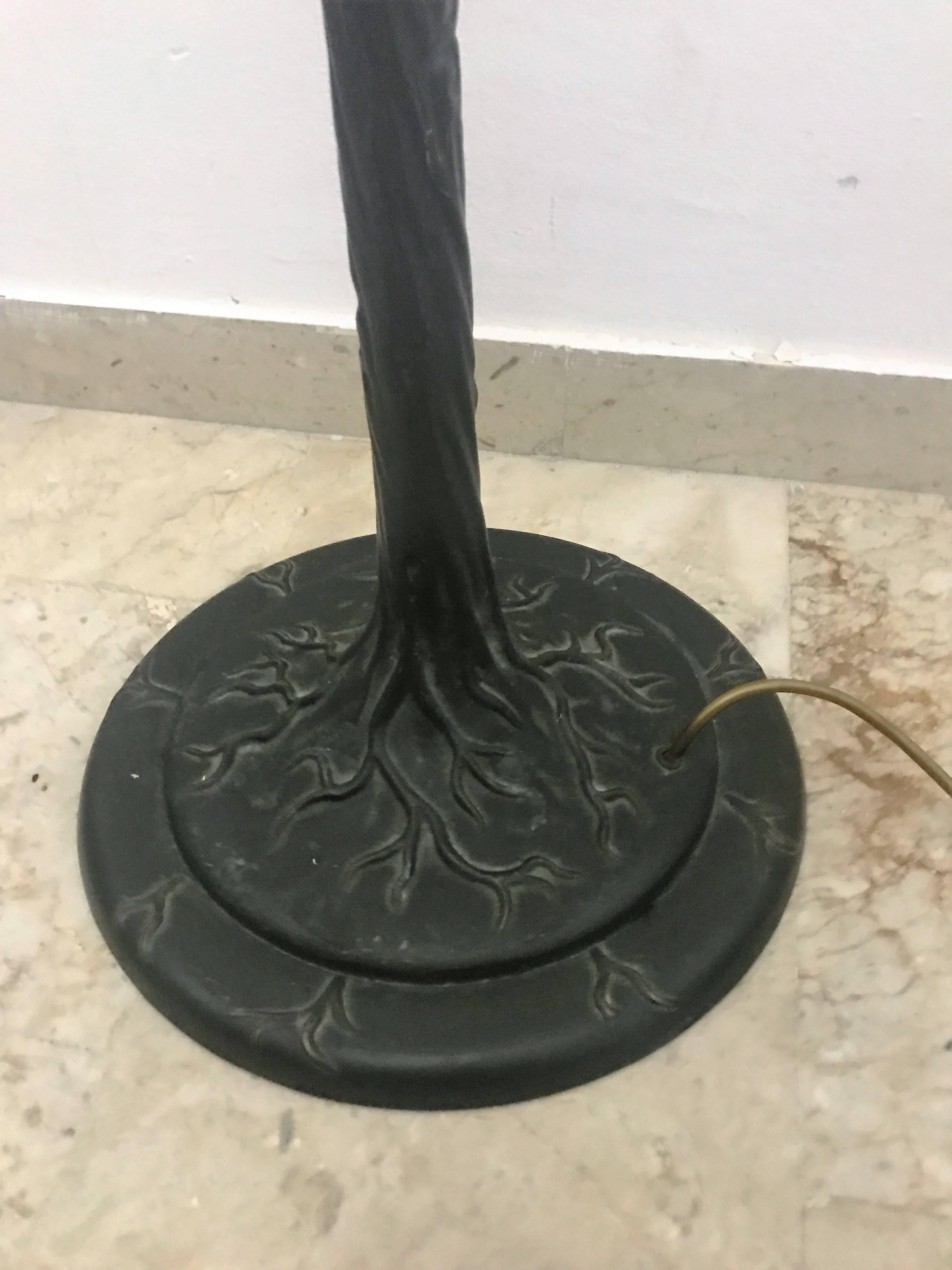 European Floor Lamp Made of Murano Glass and Wrought Iron, 20th Century