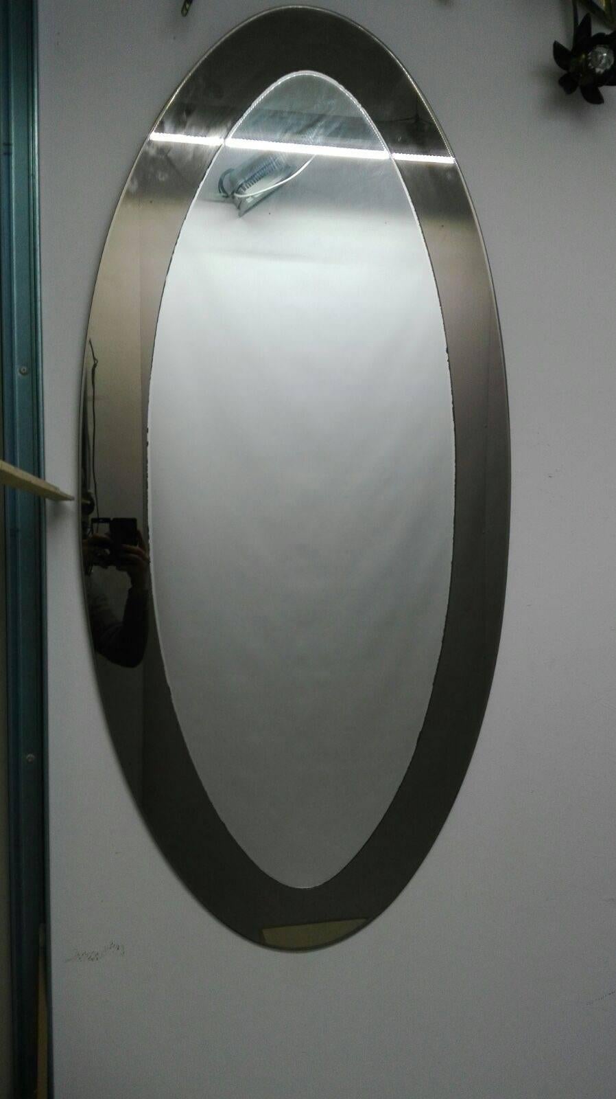 Oval Mirror Italian Design, 20th Century 1
