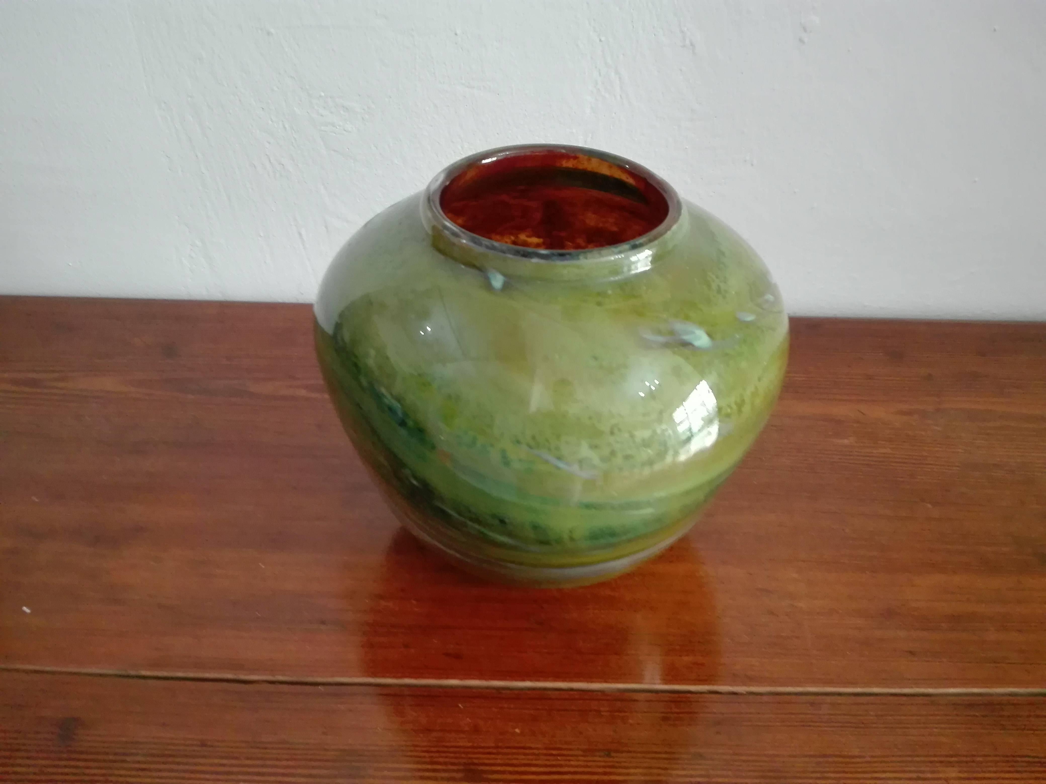 Carved Vase Murano Borovier and Toso For Sale