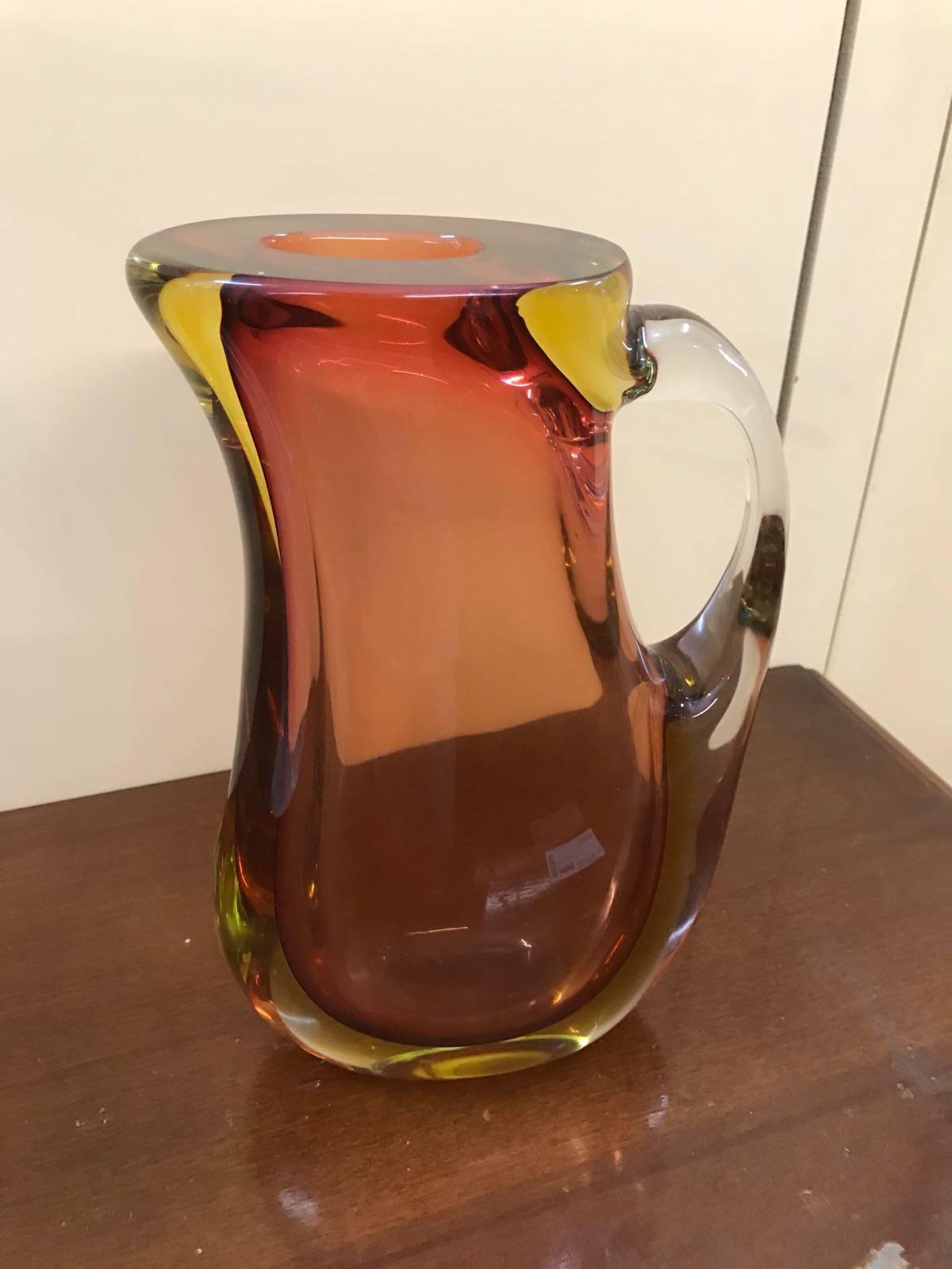 Carved Carafe Murano For Sale