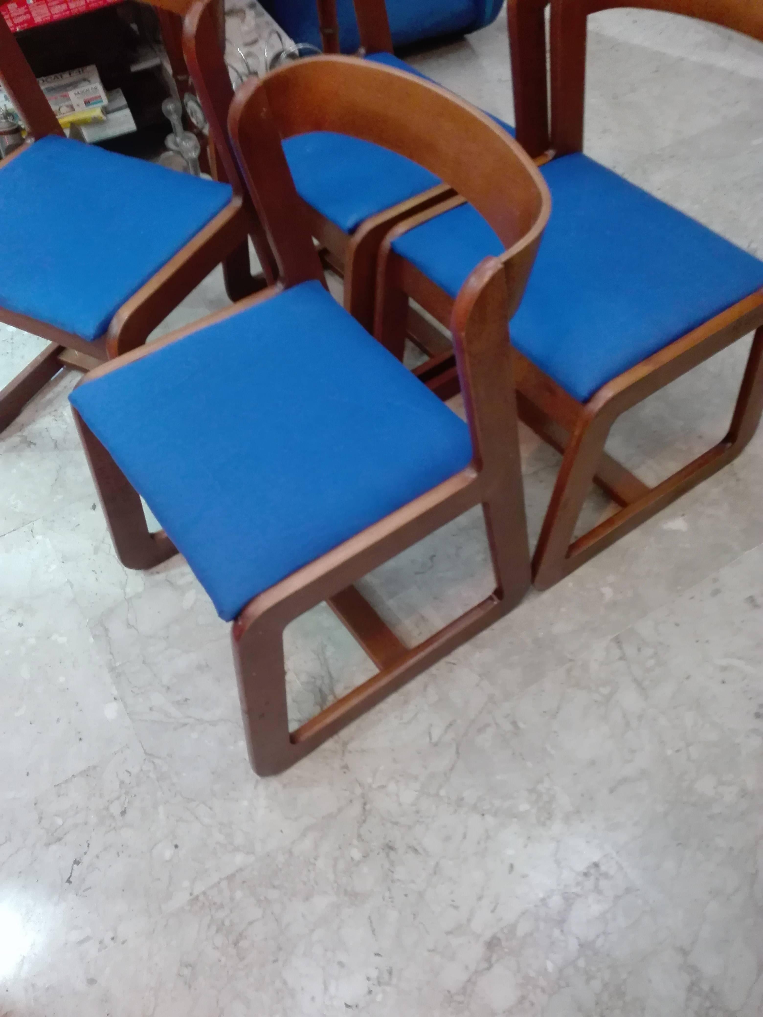 Chairs by Willy Rizzo for Mario Sabot, 1970s, Set of Four In Excellent Condition In Palermo, Italia