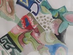 Original Abstract Watercolor by Santa Fe Artist William Lumpkins