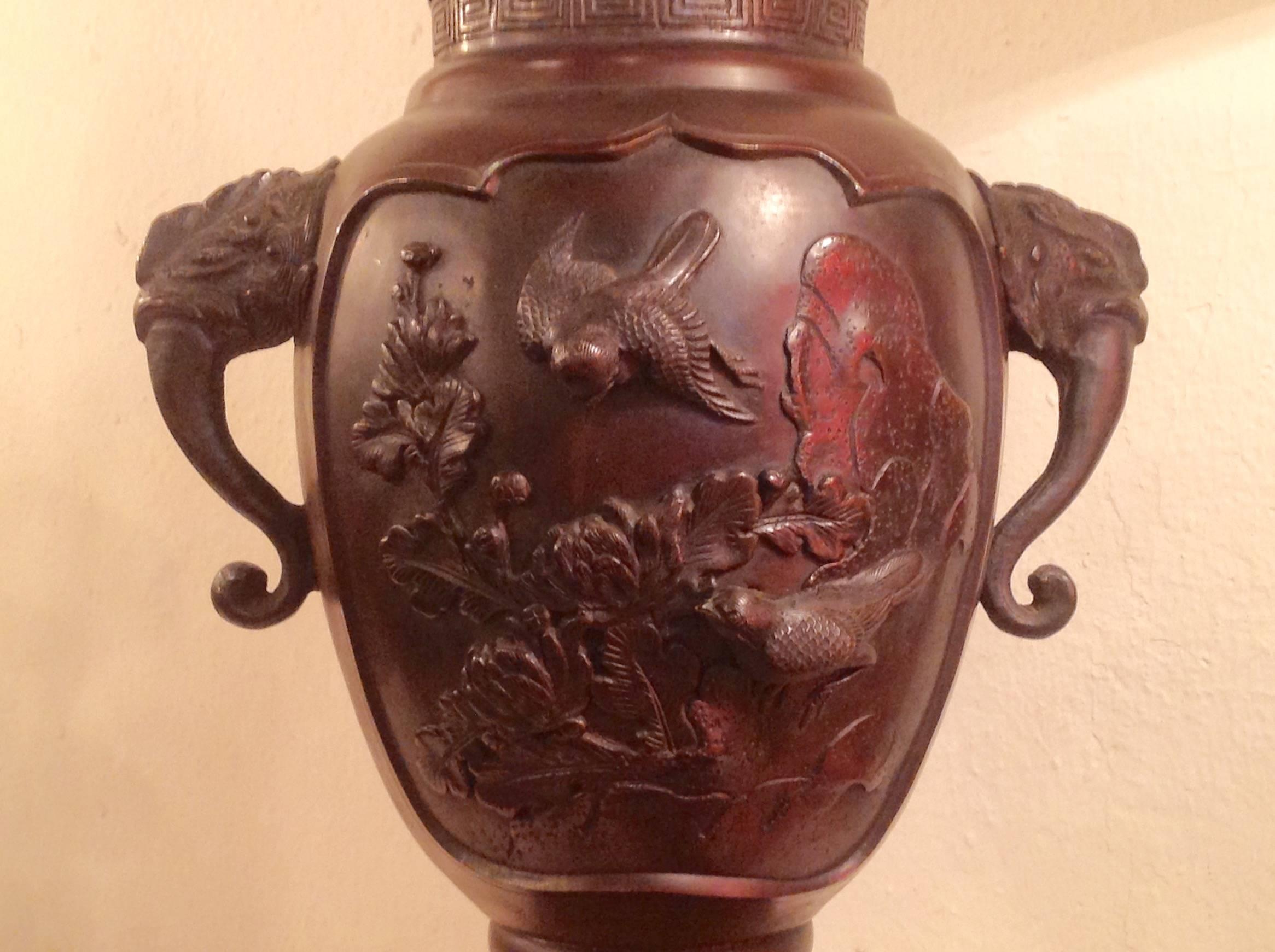 19th Century Asian Bronze Urn/Censer For Sale