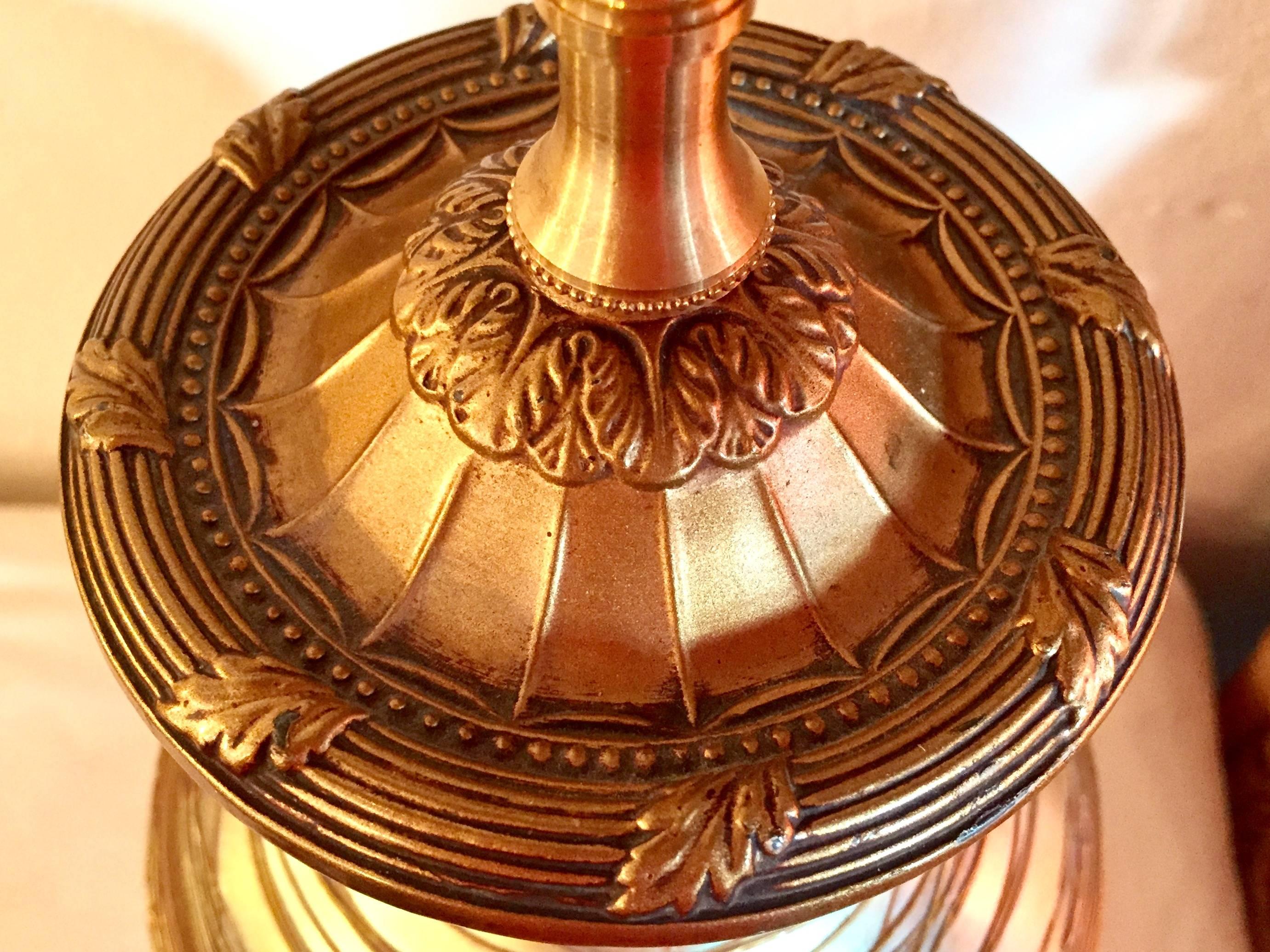 American Durand Art Glass Lamp, circa 1925 For Sale