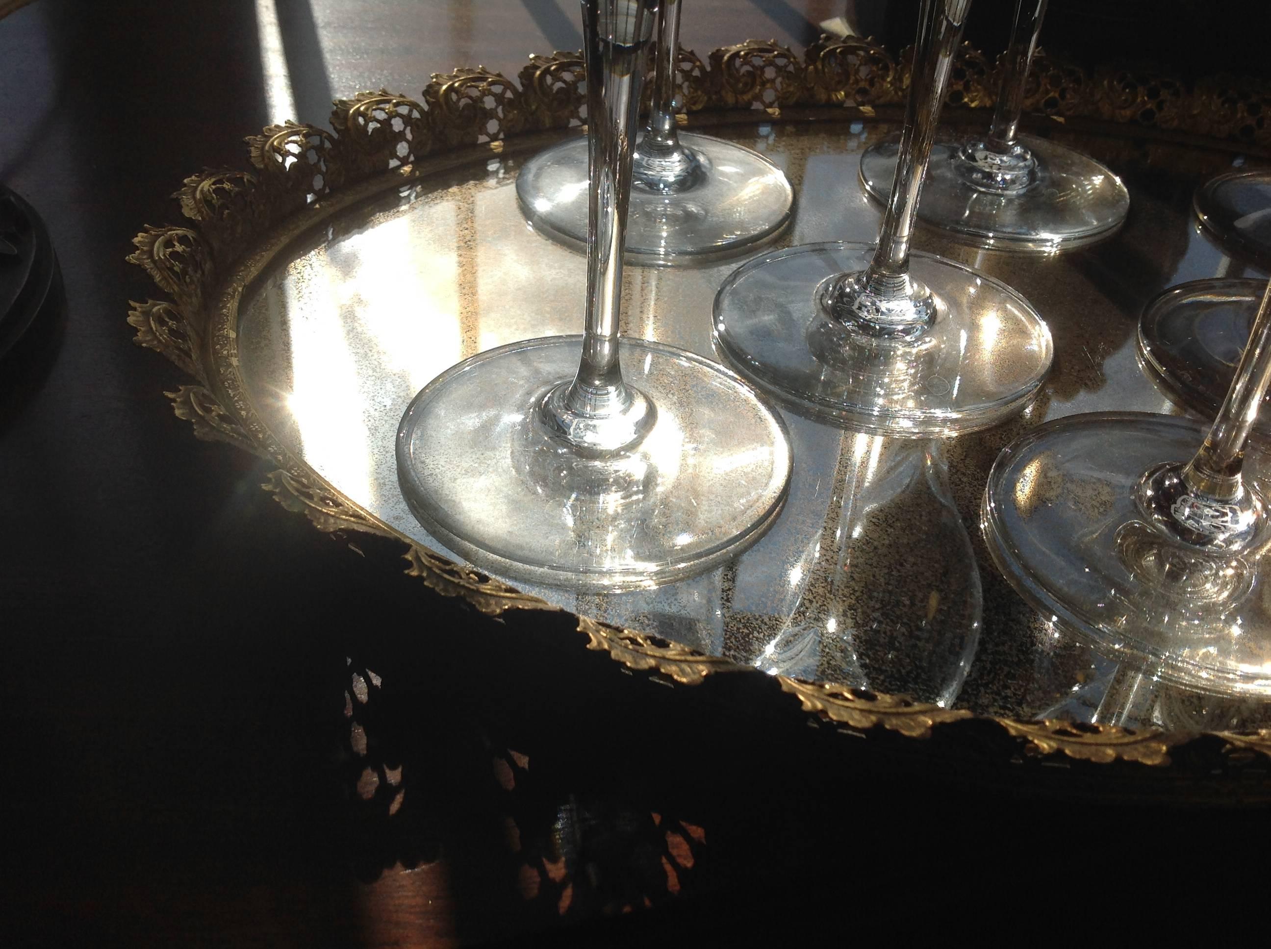 20th Century Set of Eight St. Remy by Baccarat Champagne Flutes For Sale