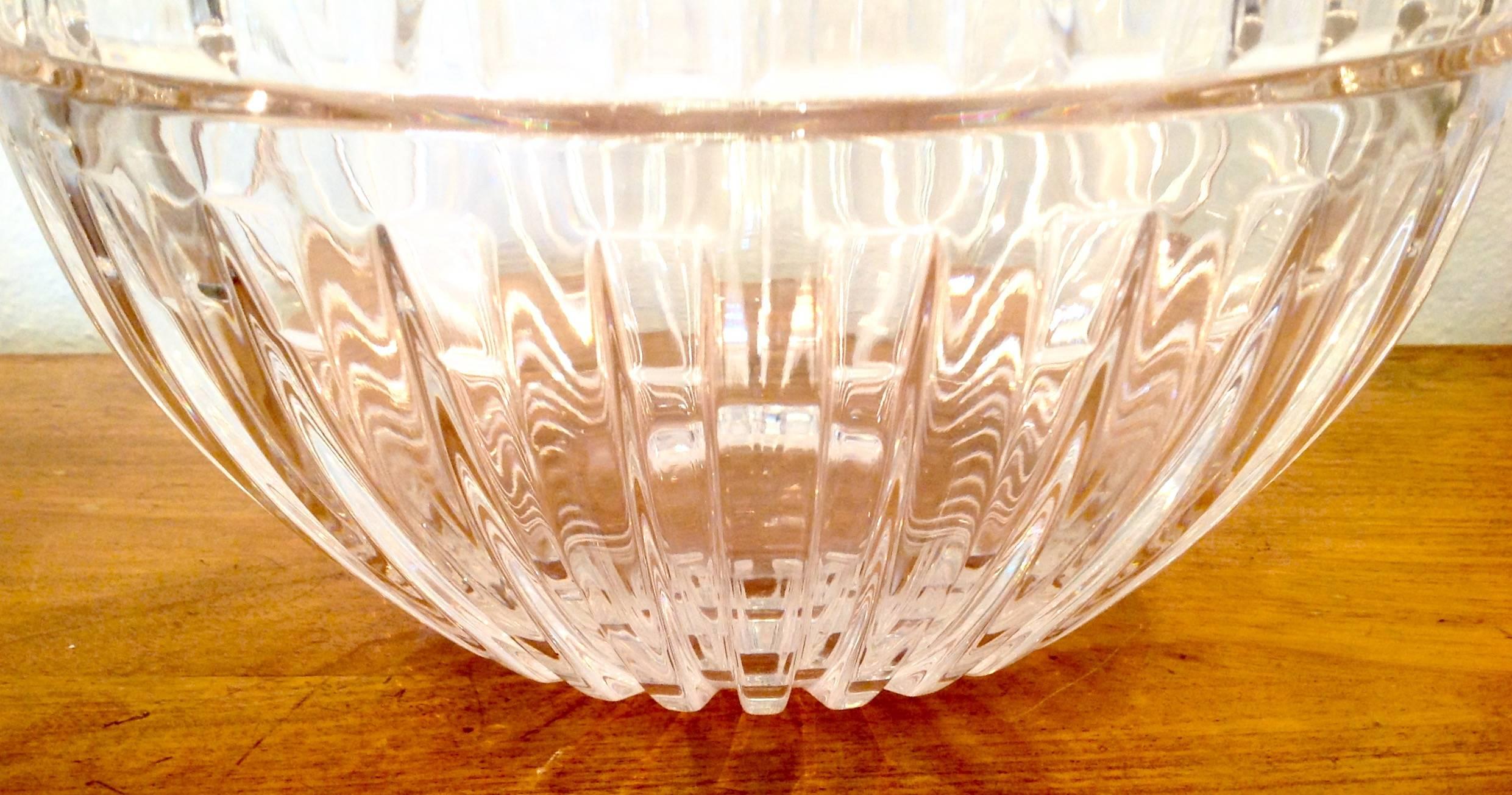 German Tiffany & Co. Crystal Serving Bowl