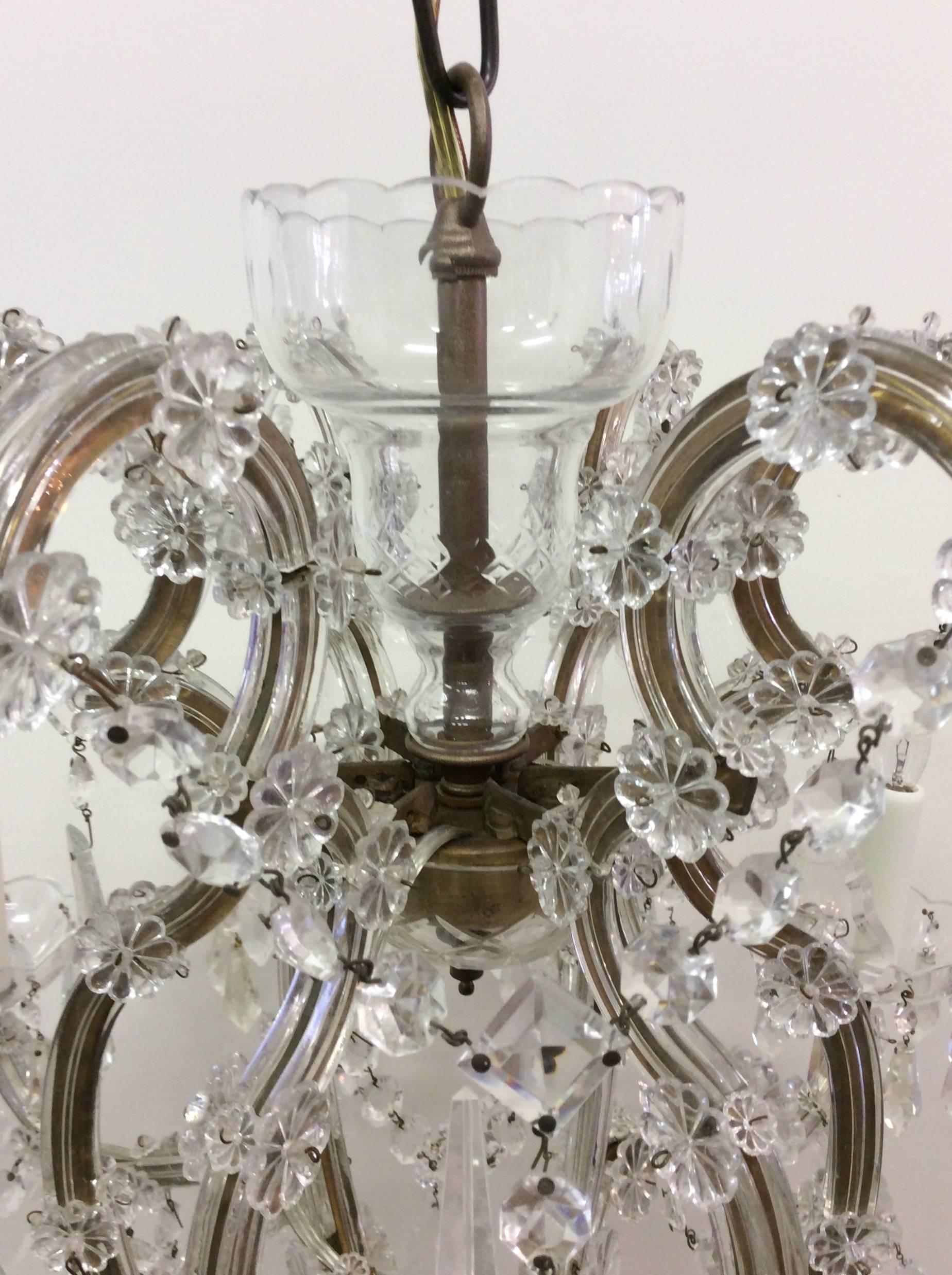 Austrian Antique Maria Theresa Crystal Chandelier For Sale