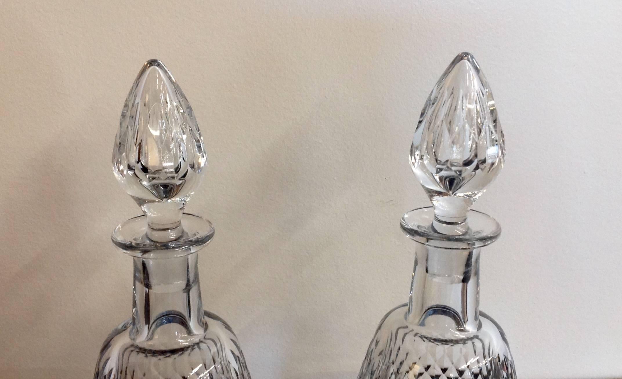 Restauration Pair of Baccarat Crystal 