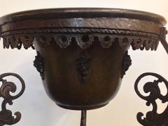 Rare Oscar Bach Standing Iron Planter