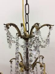 Late 19th Century Baccarat Style Gilt Bronze and Crystal Chandelier