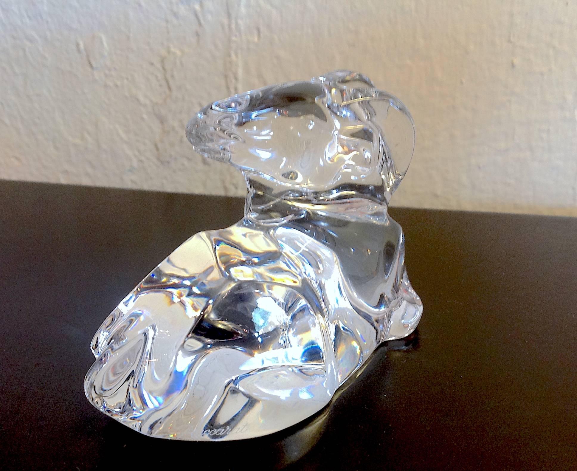 baccarat dog figurine