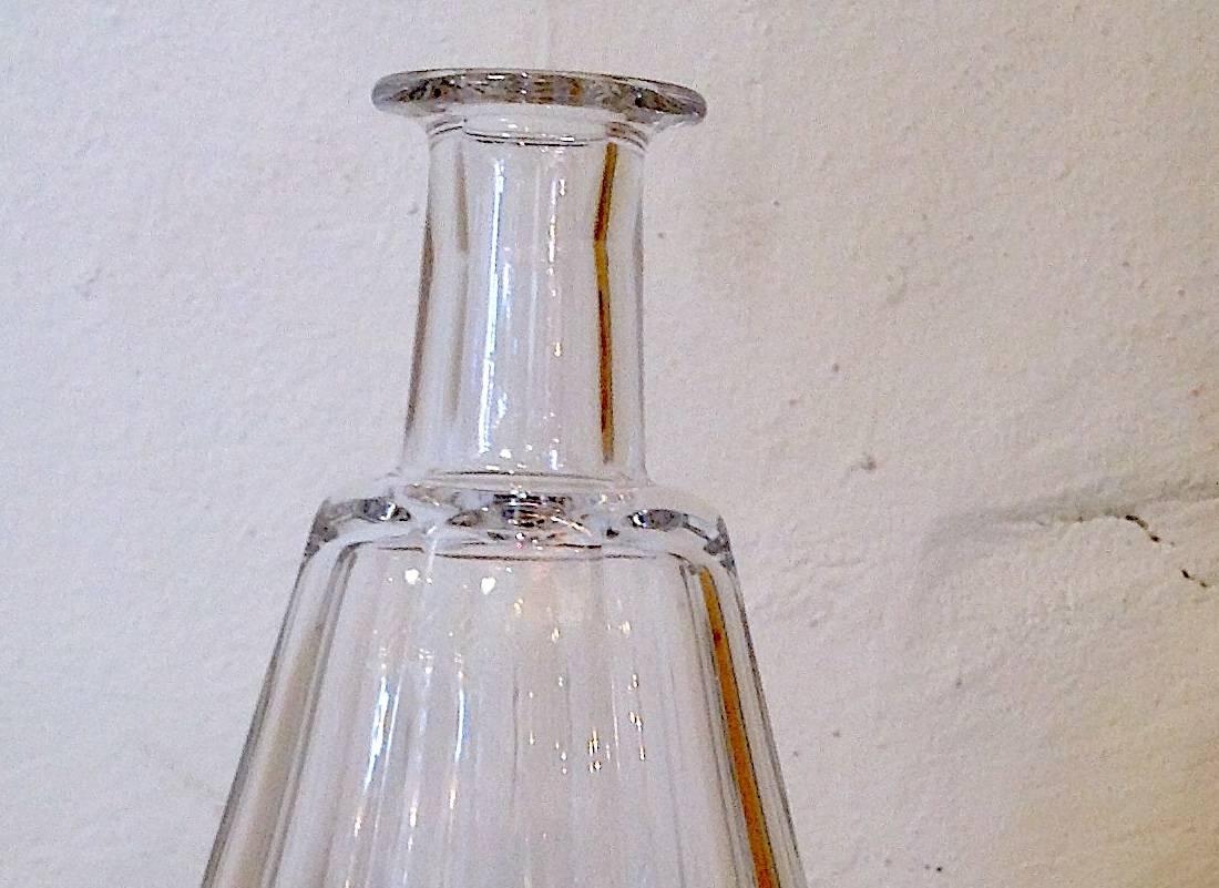 Modern Baccarat Crystal Cordial Decanter and Stopper in Tallyrand