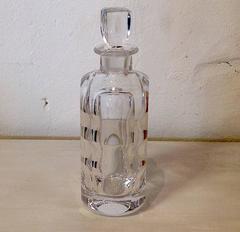 Orrefor Panel Cut Glass Decanter and Stopper