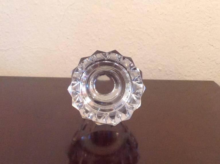 Vintage Fine Cut Crystal Decanter with Mounted Brass Neck For Sale at ...