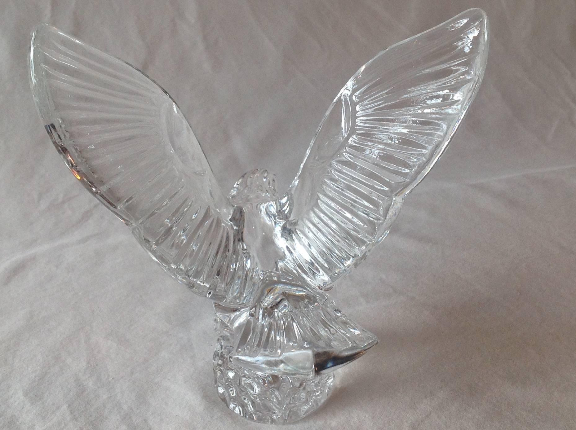 Modern Waterford Crystal Eagle Figurine For Sale